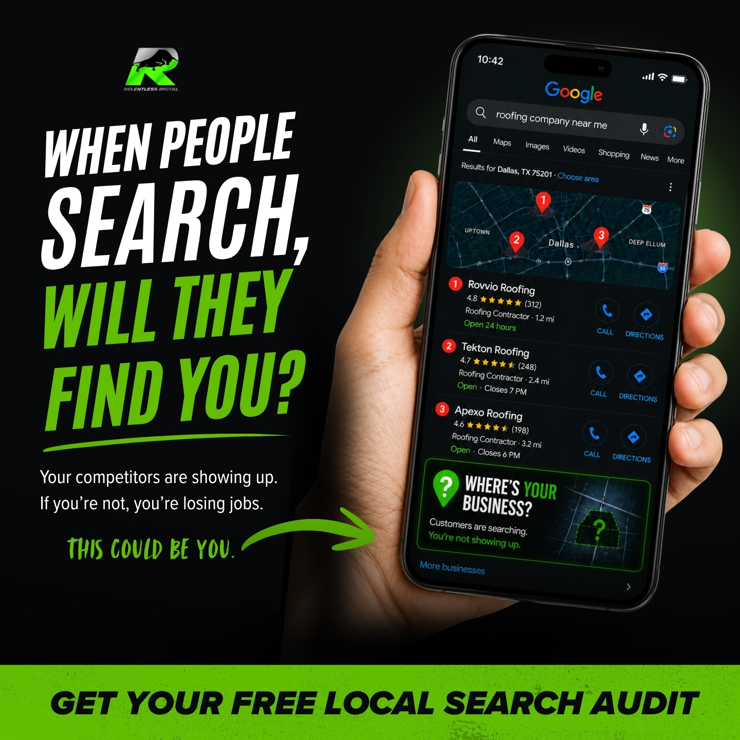 Relentless Digital Facebook ad