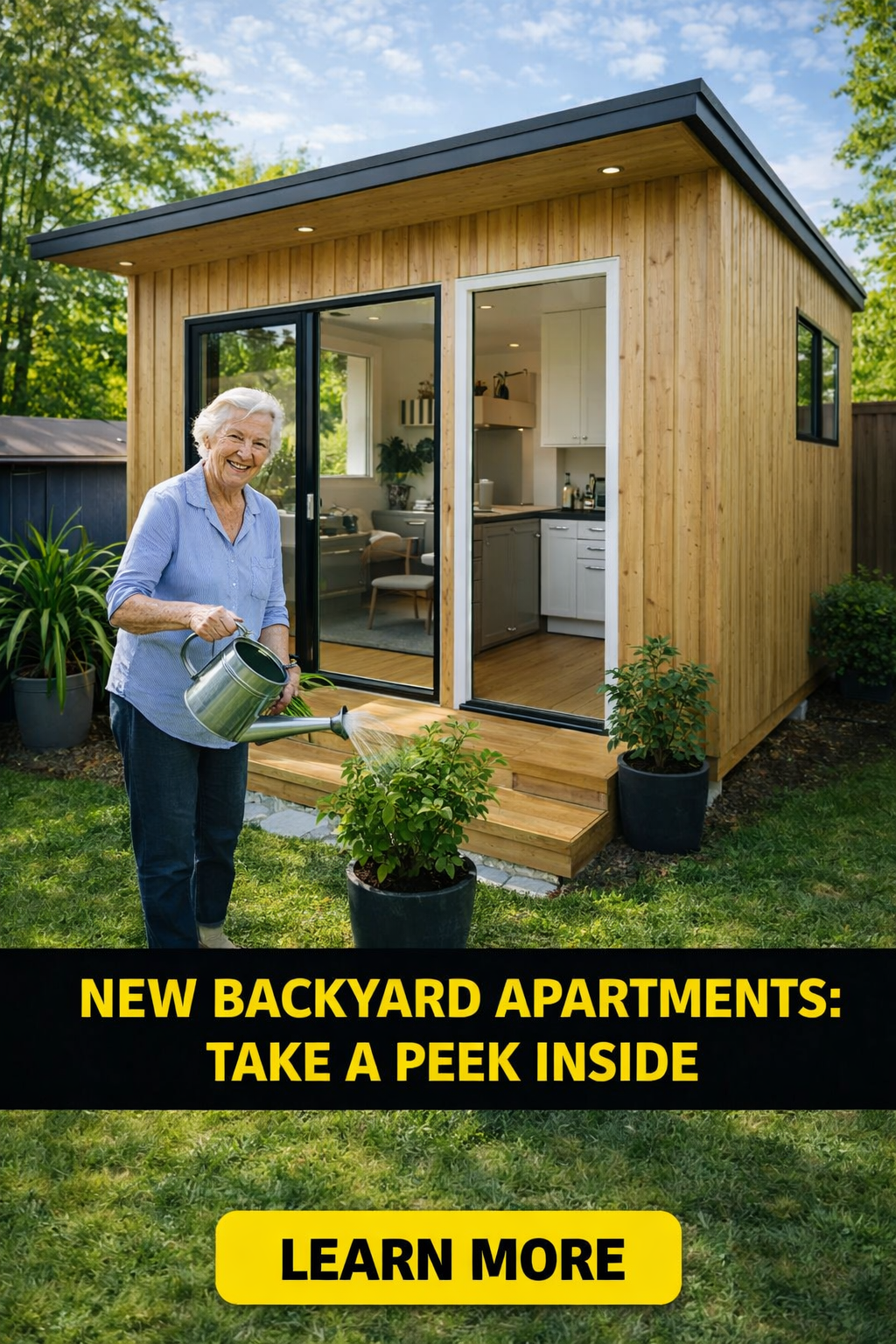 Smart Finds Facebook ad: Modern Backyard Apartments