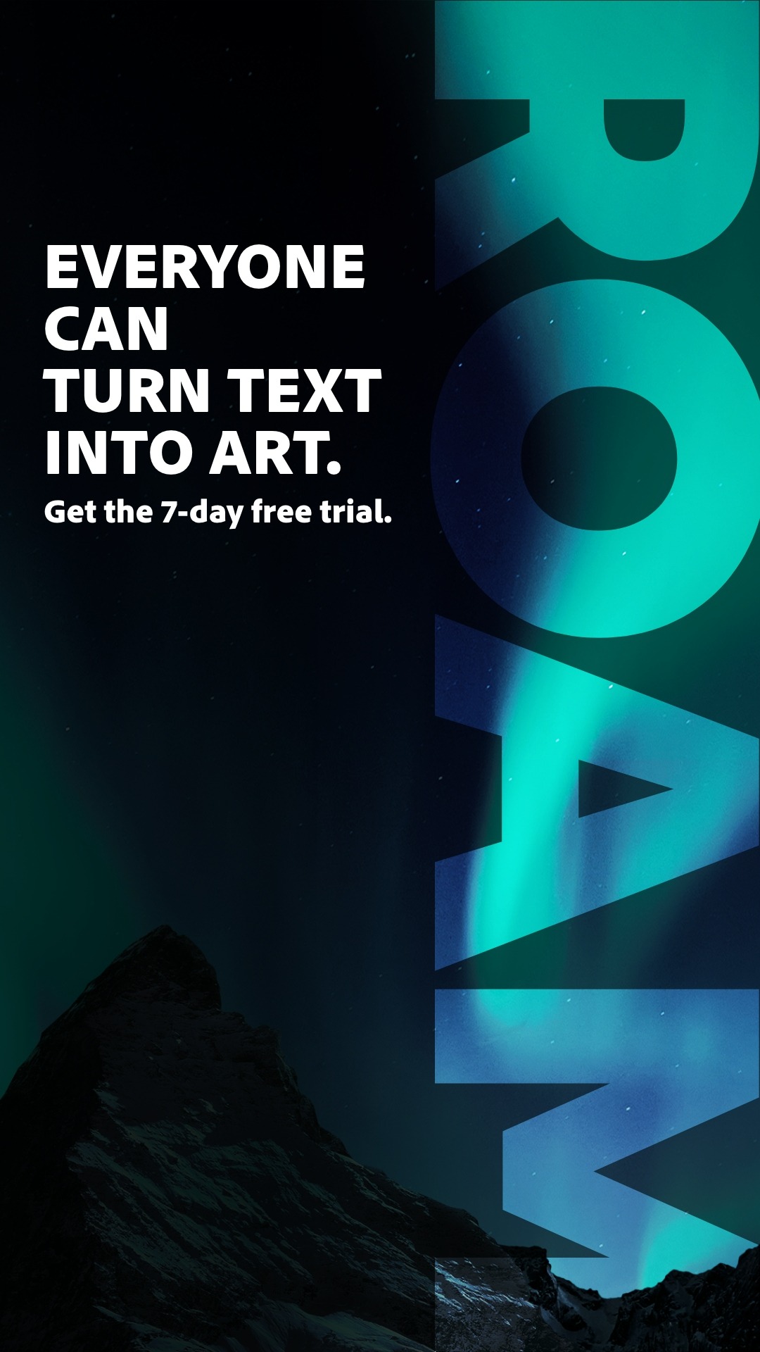 Adobe Photoshop Facebook ad: Everyone can frame it.