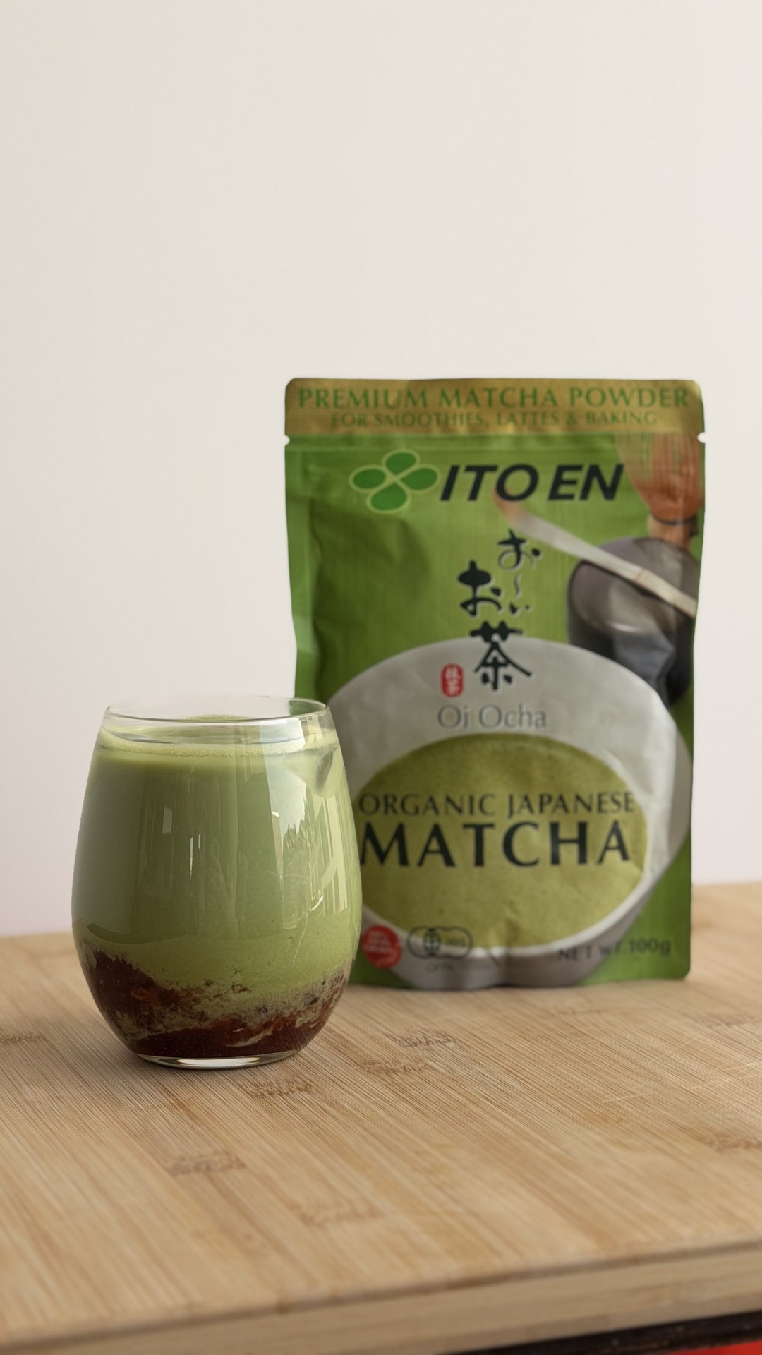 ITO En UK Facebook ad: Strawberry jam matcha latte