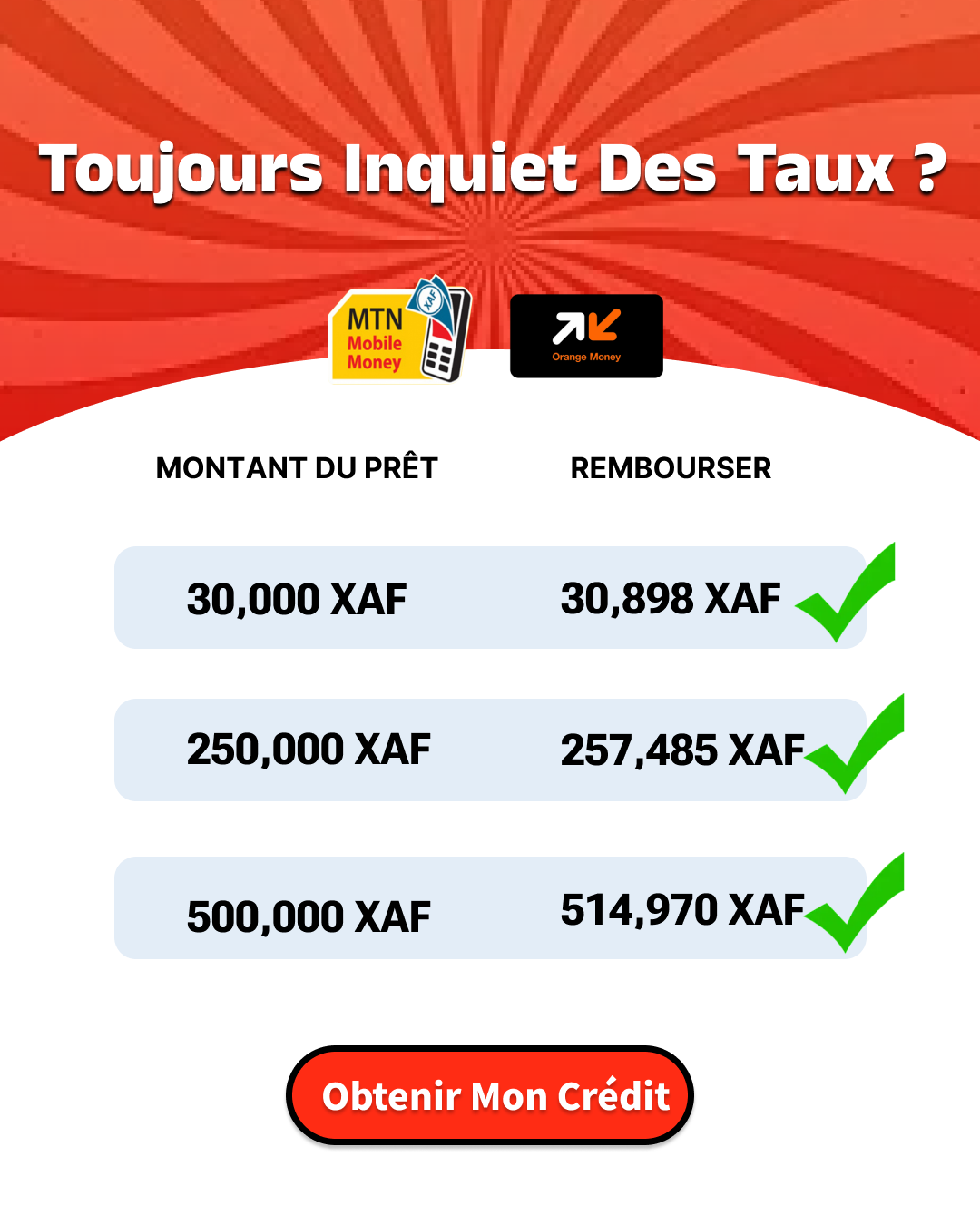 CocoPrêt - Prêt en Ligne 1 Facebook ad: Empruntez Ici