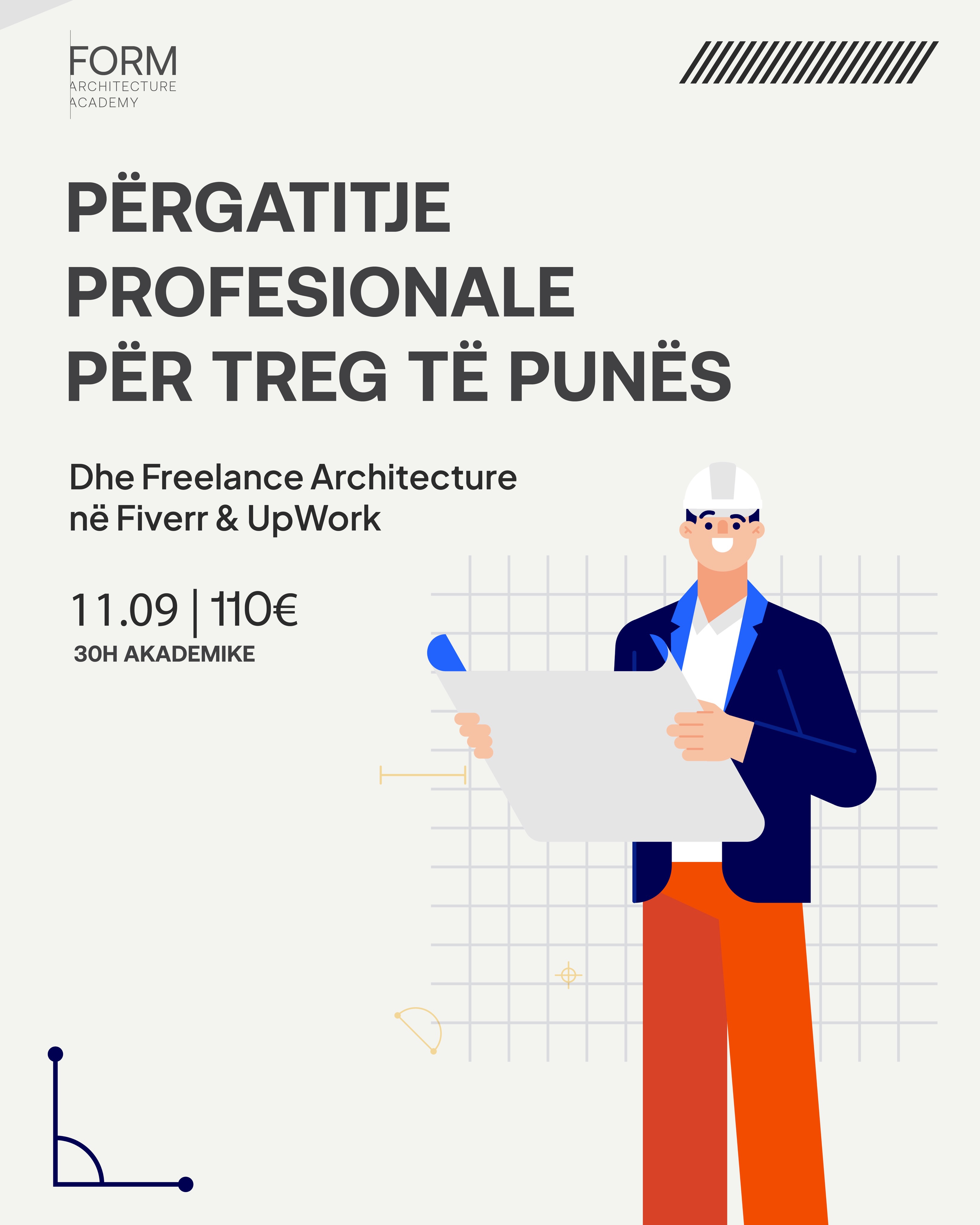 Form Academy Facebook ad: PËRGATITJE PROFESIONALE PËR TREG TË PUNËS