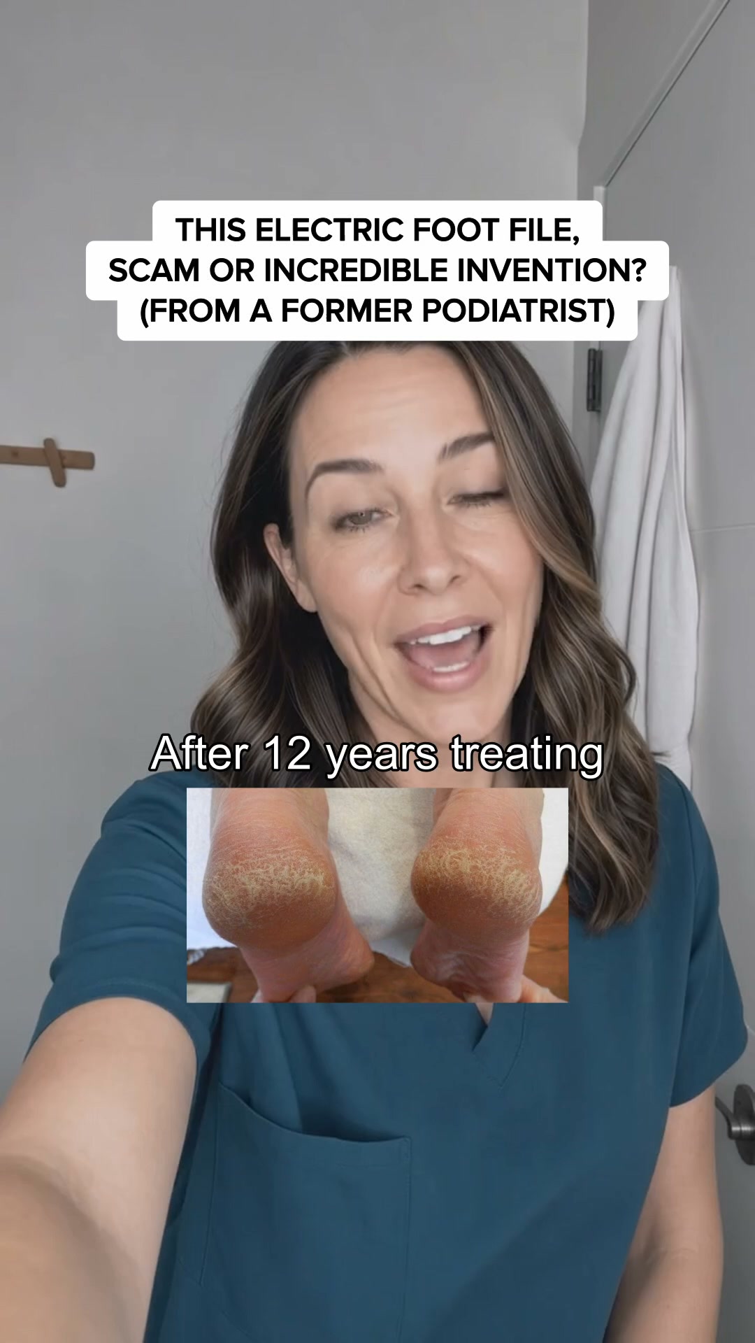 Nuvé Facebook ad: Baby soft feet in 5 minutes flat