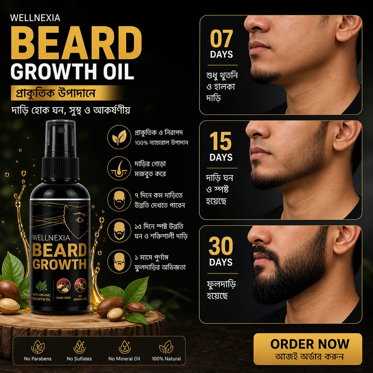 TM Beard Care Facebook ad: ডেলিভারী চার্জ সম্পূর্ণ ফ্রী