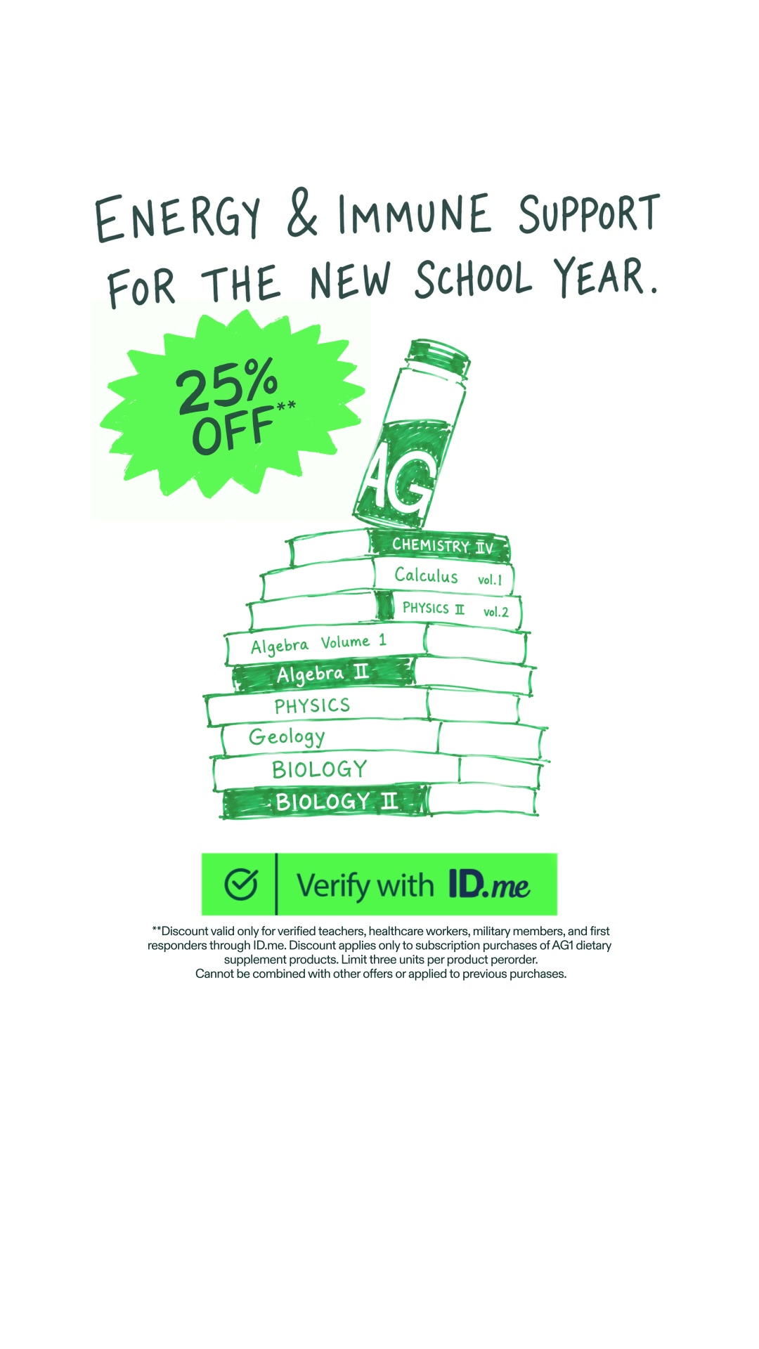 AG1 by Athletic Greens Facebook ad from Aug 3, 2026