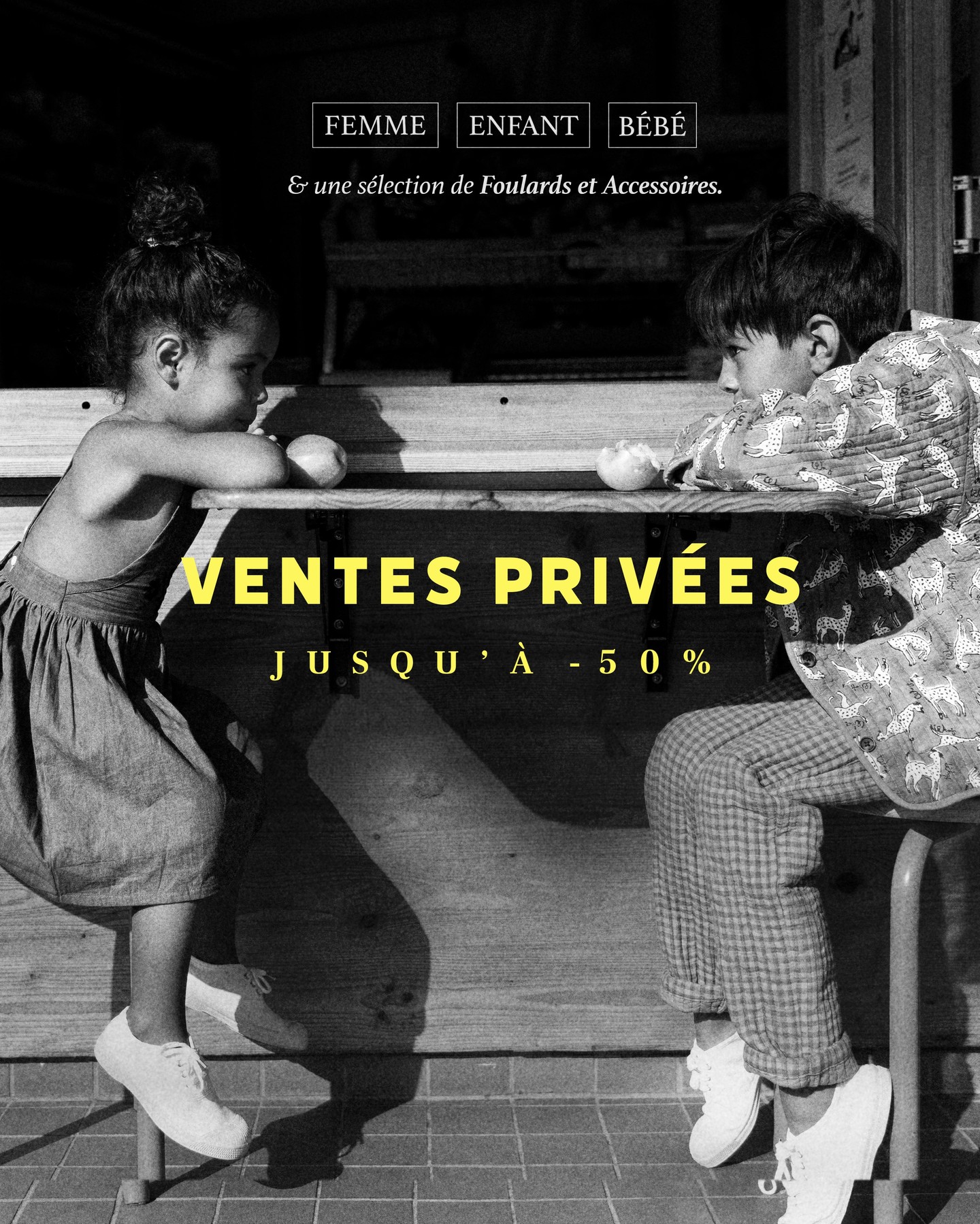 Apaches Collections Facebook ad: VENTES PRIVÉES APACHES COLLECTIONS