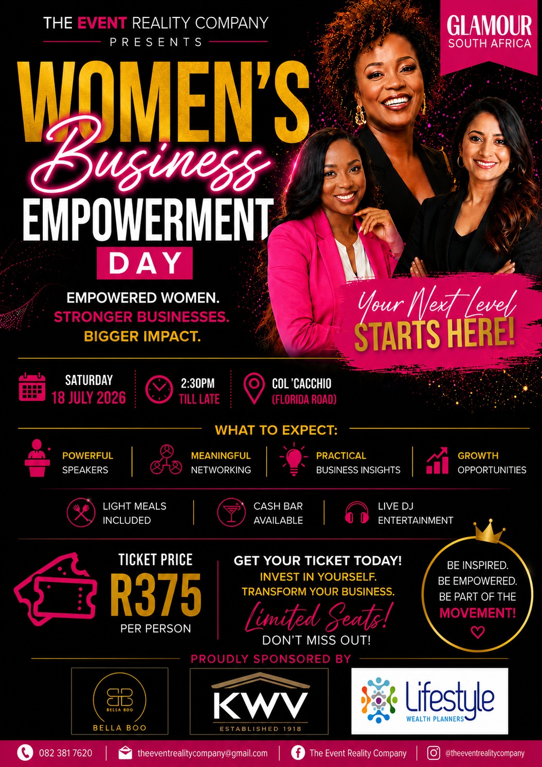 The Event Reality Company Facebook ad: Women Business Empowerment