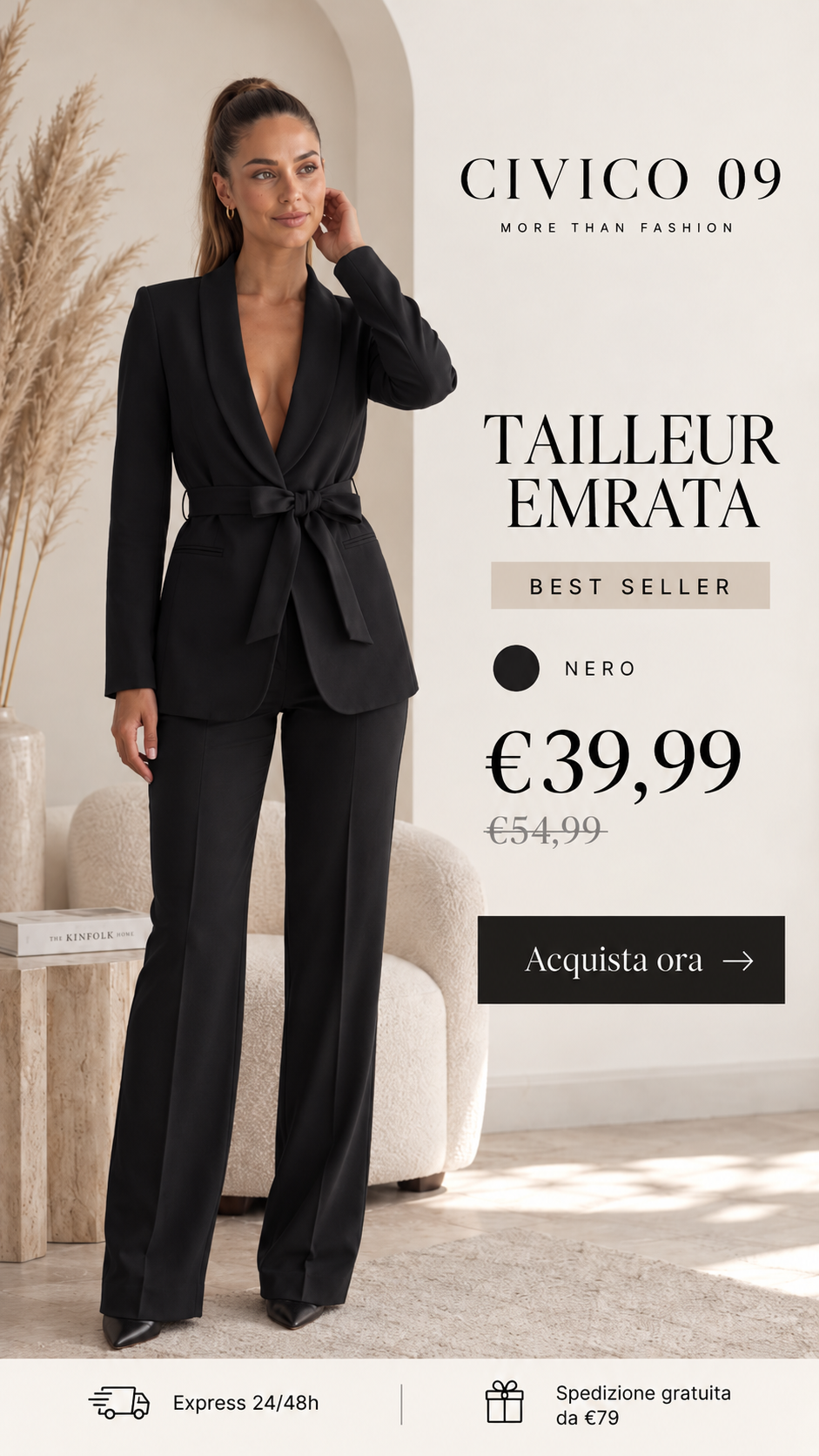 Civico 09 Facebook ad: IL TAILLEUR CHE TI RISOLVE IL LOOK.
