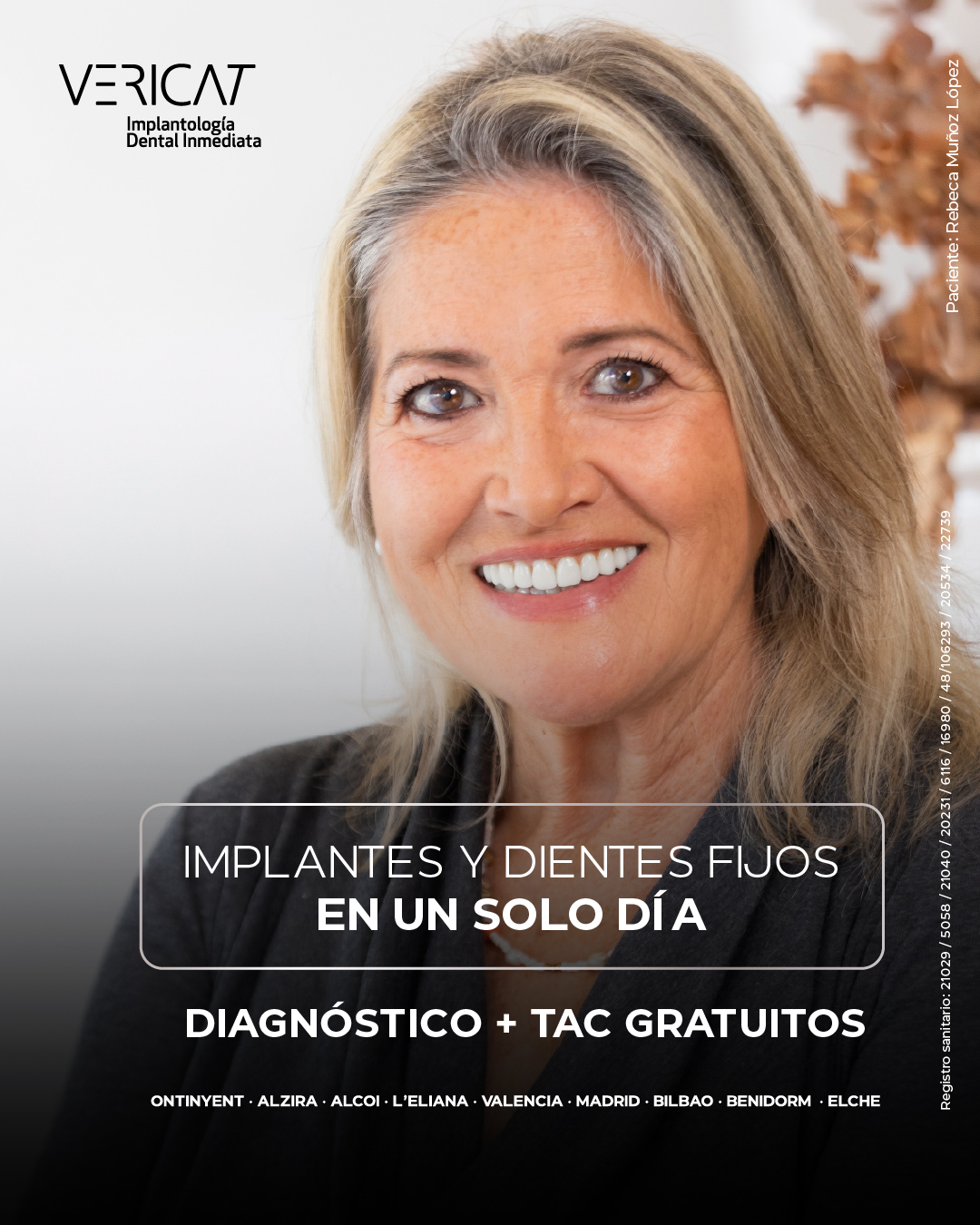 Vericat Implantología Inmediata. Clínica de implantes dentales. Facebook ad: Vericat | Implantología Dental Inmediata