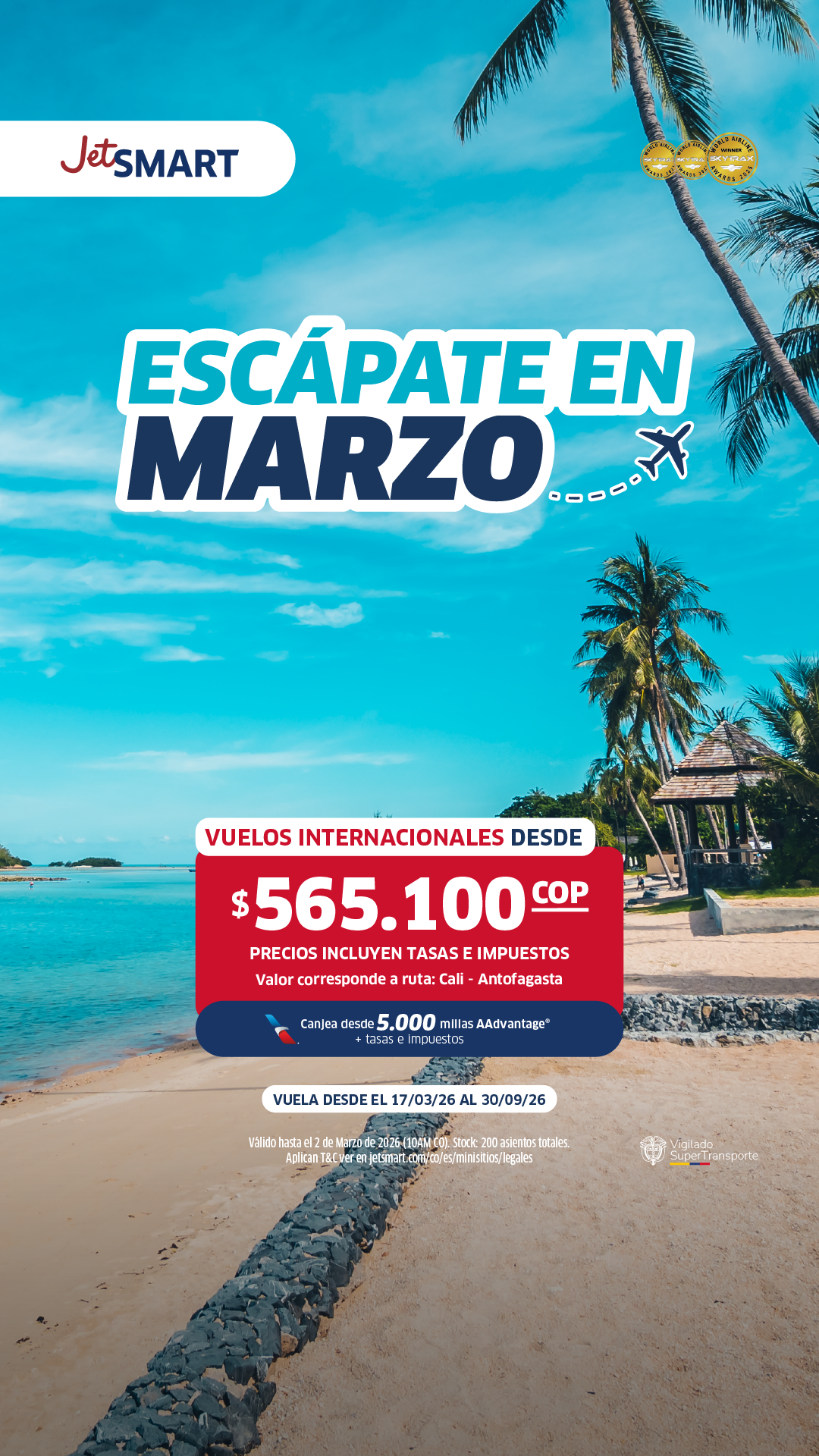 Jetsmart CO-Español Facebook ad