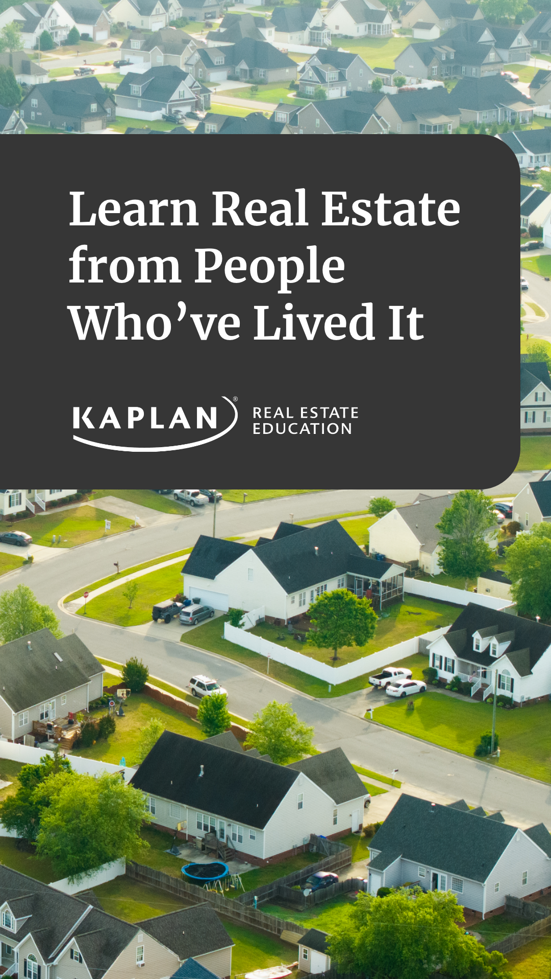 Kaplan Real Estate Education Facebook ad