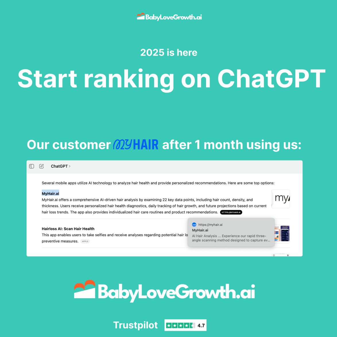 Babylovegrowth Facebook ad