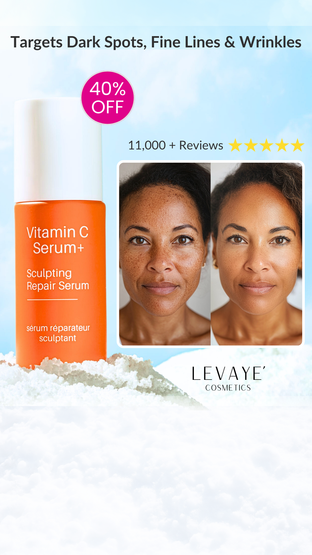 LeVaye' Cosmetics Facebook ad