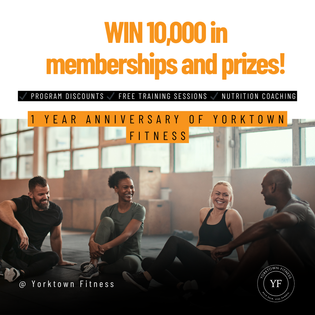 Yorktown Fitness Facebook ad: 𝐁𝐮𝐫𝐧 𝐅𝐚𝐭 & 𝐖𝐈𝐍 𝐁𝐈𝐆!
