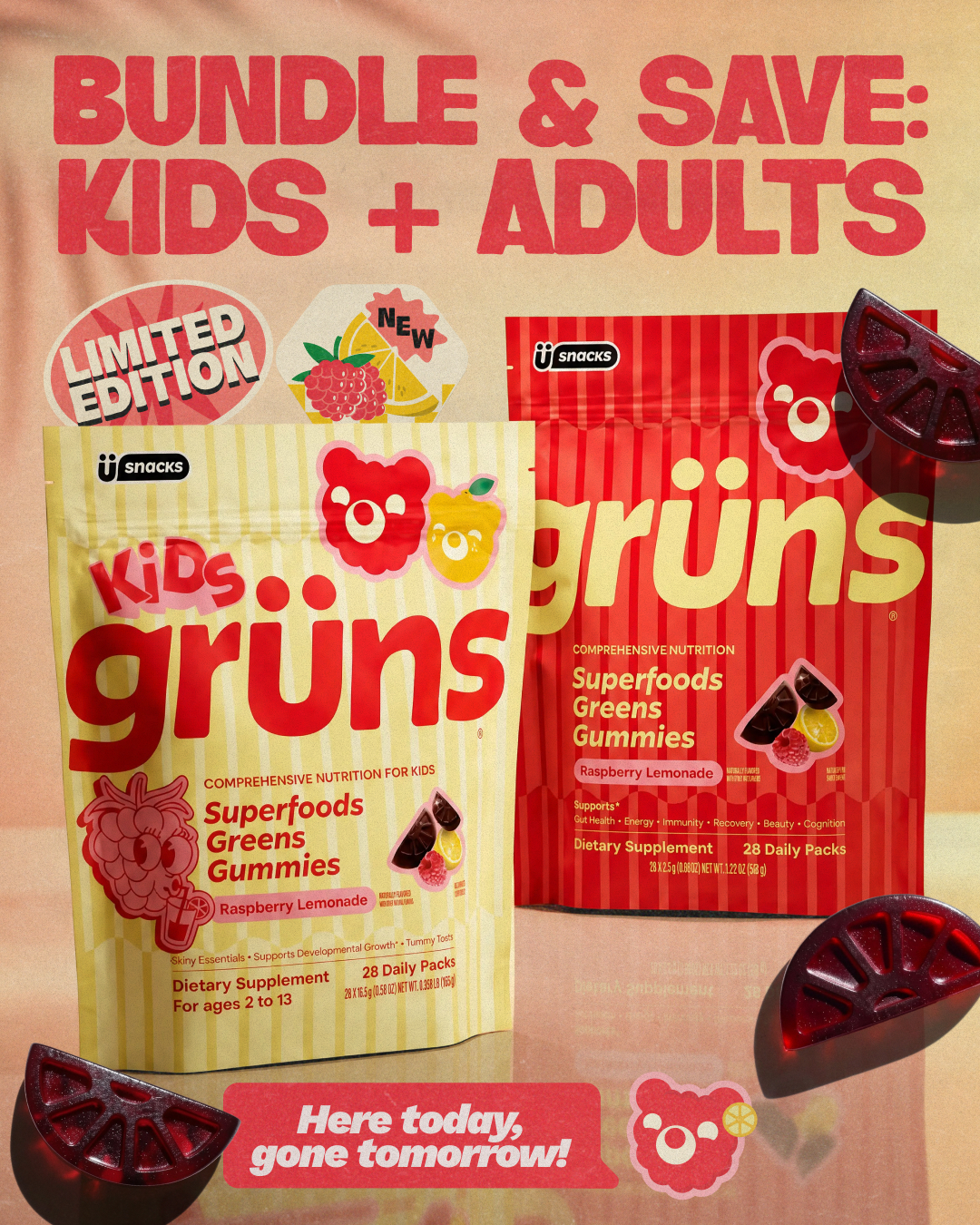 Grüns Kids Facebook ad