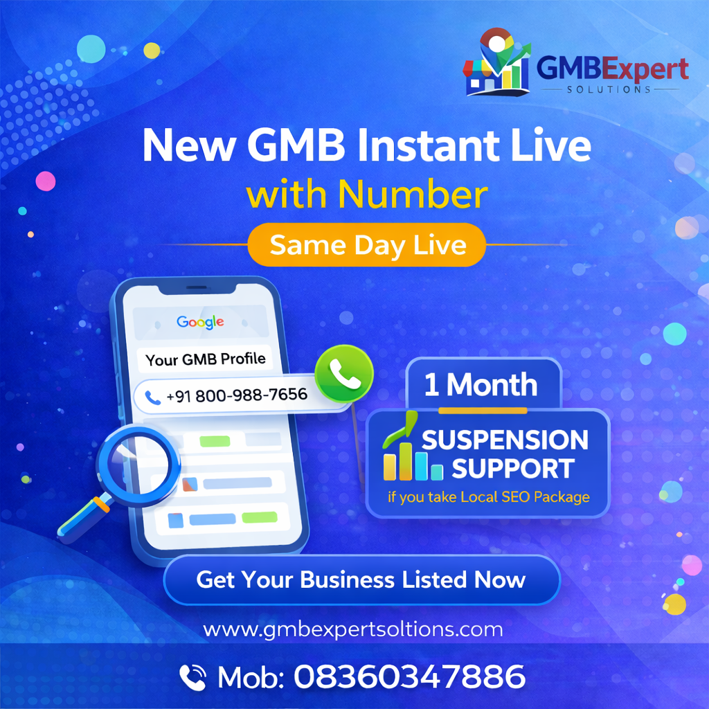 GMB Expert Solutions Facebook ad: GMB Instant Live call Now: 08360347886
