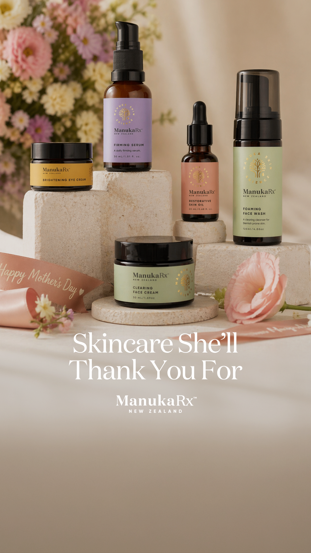 ManukaRx Natural Skincare Facebook ad