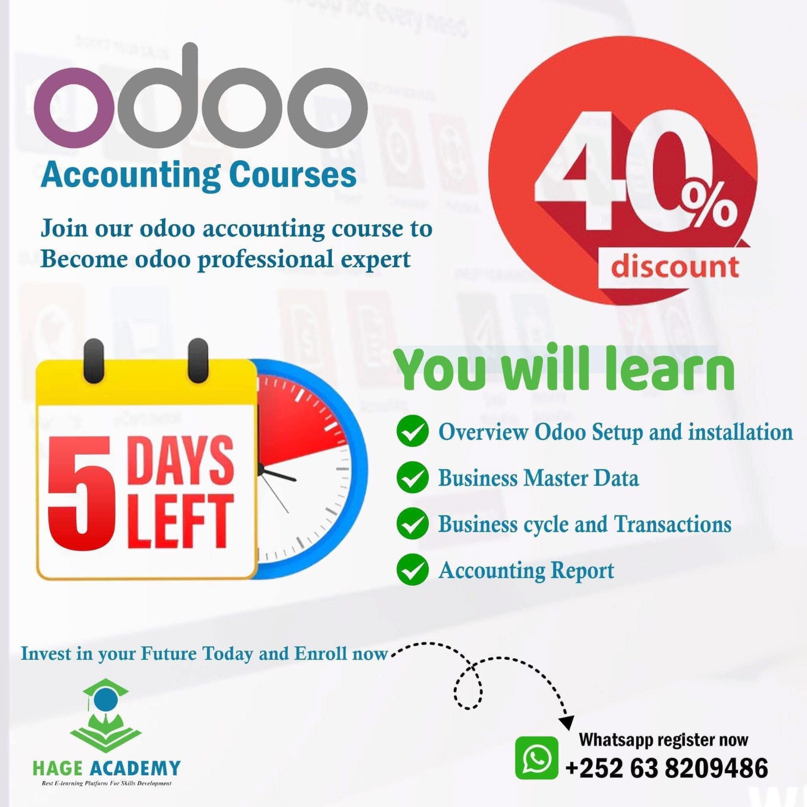 Hage Academy Facebook ad: Ramadan Special Offer- Up to 40% Off