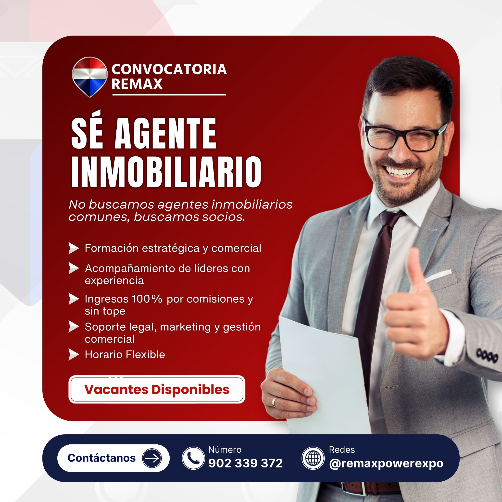 REMAX POWER EXPO Facebook ad: Trabaja con nosotros