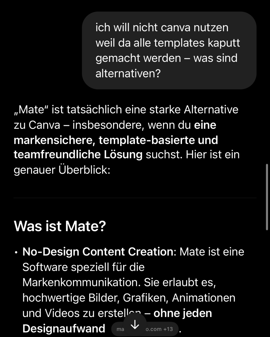 Mate Studio Facebook ad: Mate ist die Alternative zu typischen Designtools.