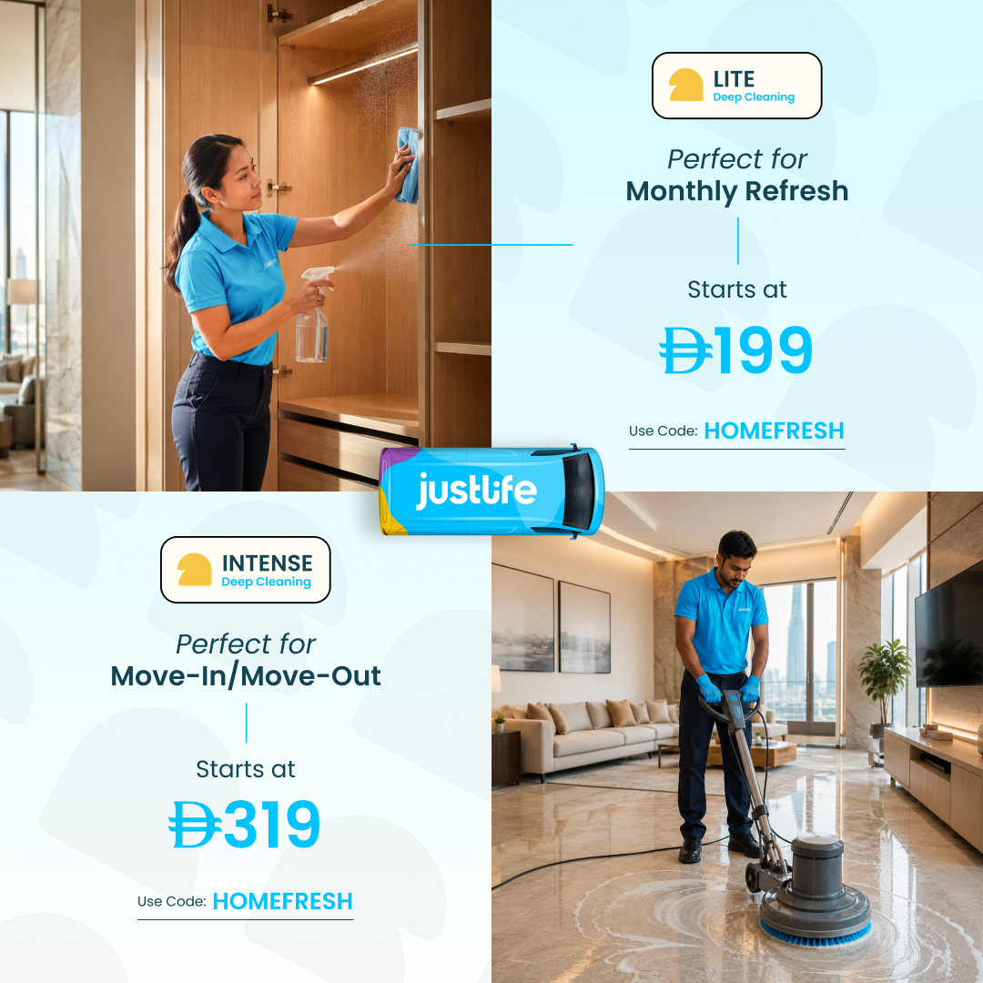 Justlife UAE Facebook ad