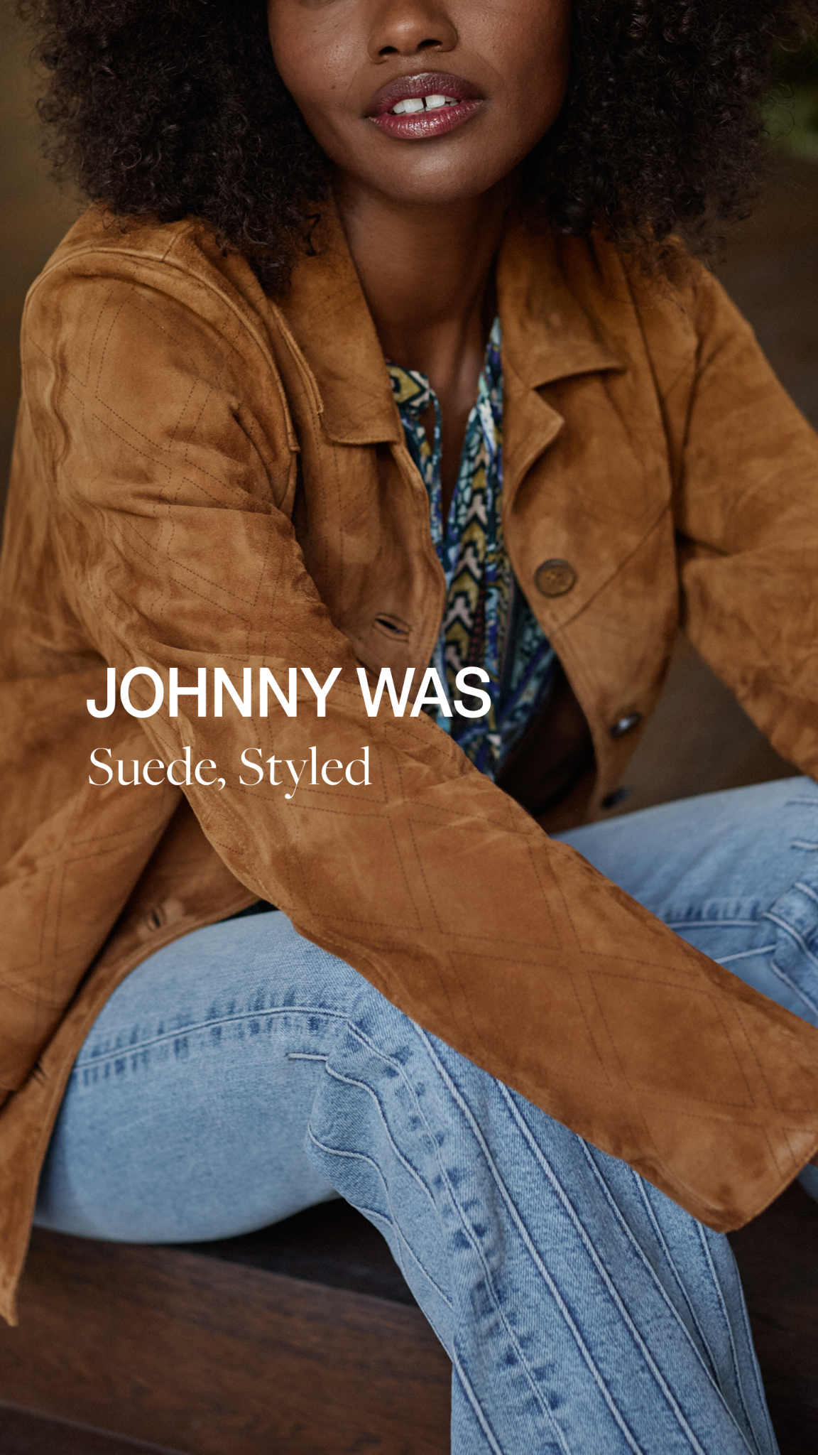 Johnny Was Facebook ad: Suede Statements