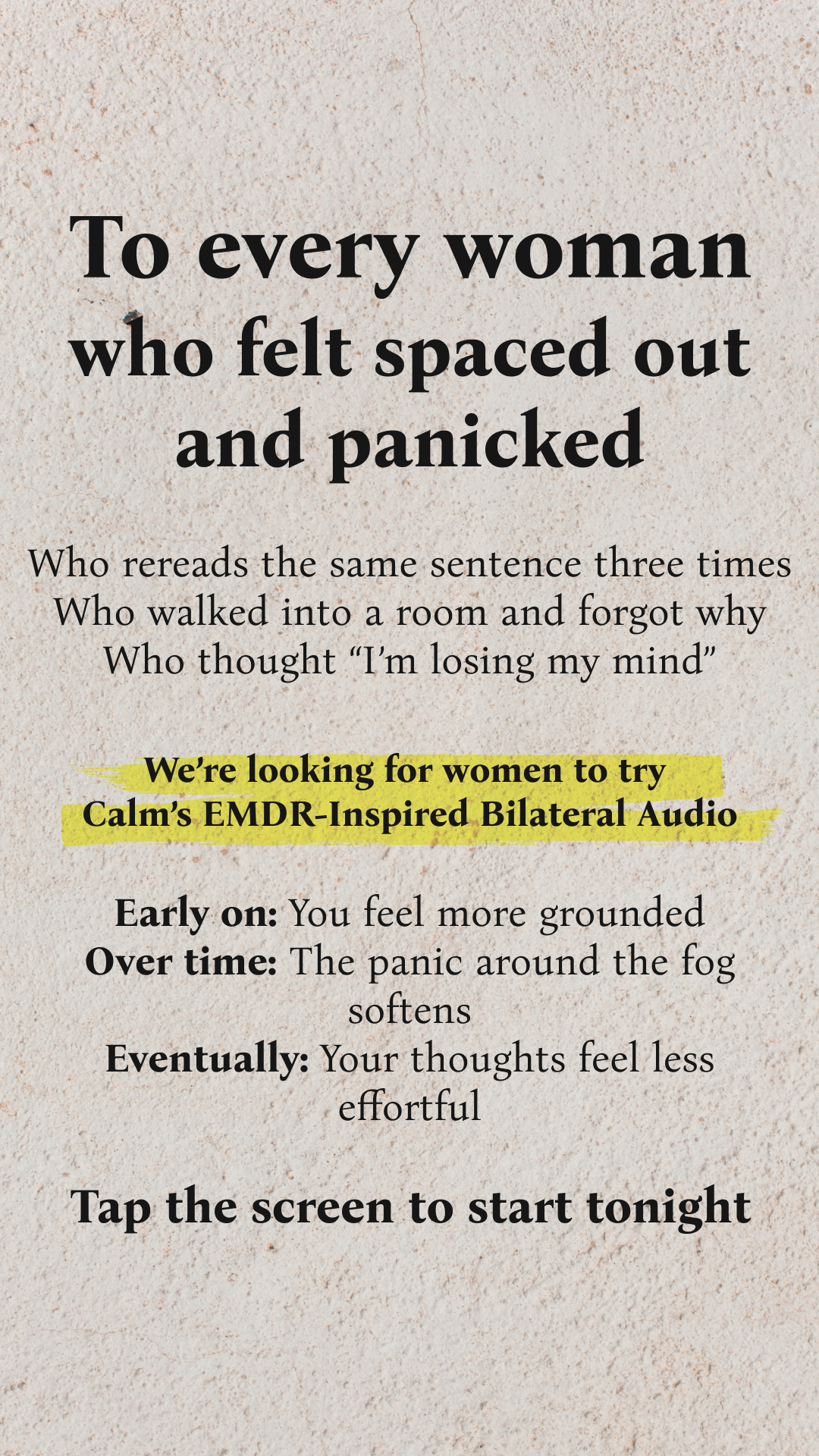 Calm Facebook ad