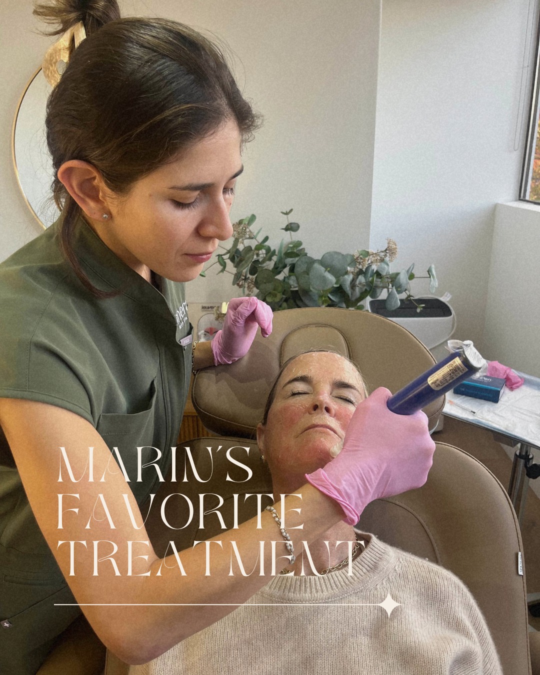 Mineral Medspa Facebook ad: Marin’s favorite treatment for a reason.