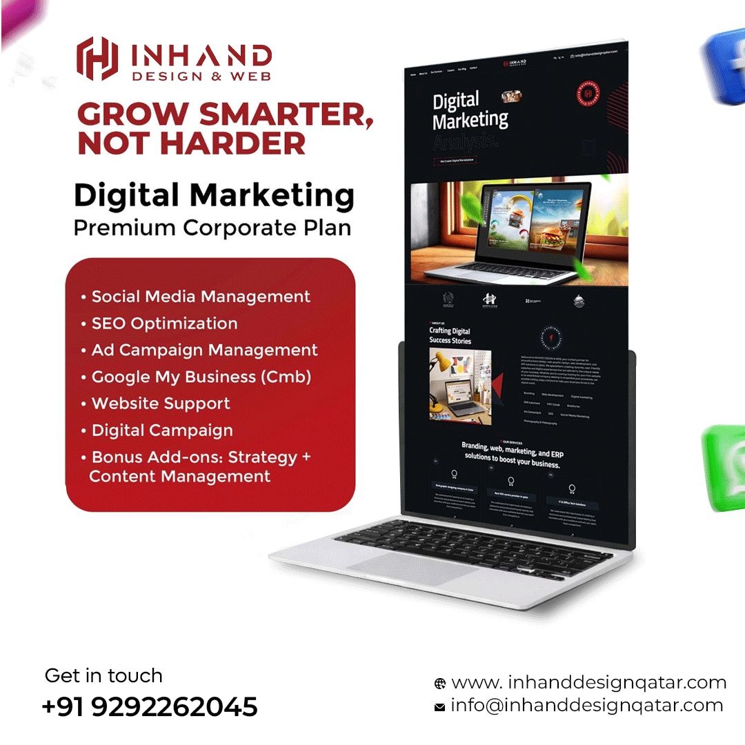 Inhand Design & Web India Facebook ad: If your business isn’t showing up online, you’re…