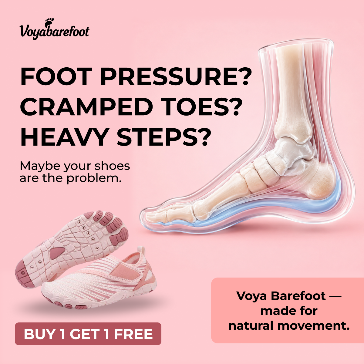 Voyabarefoot Facebook ad