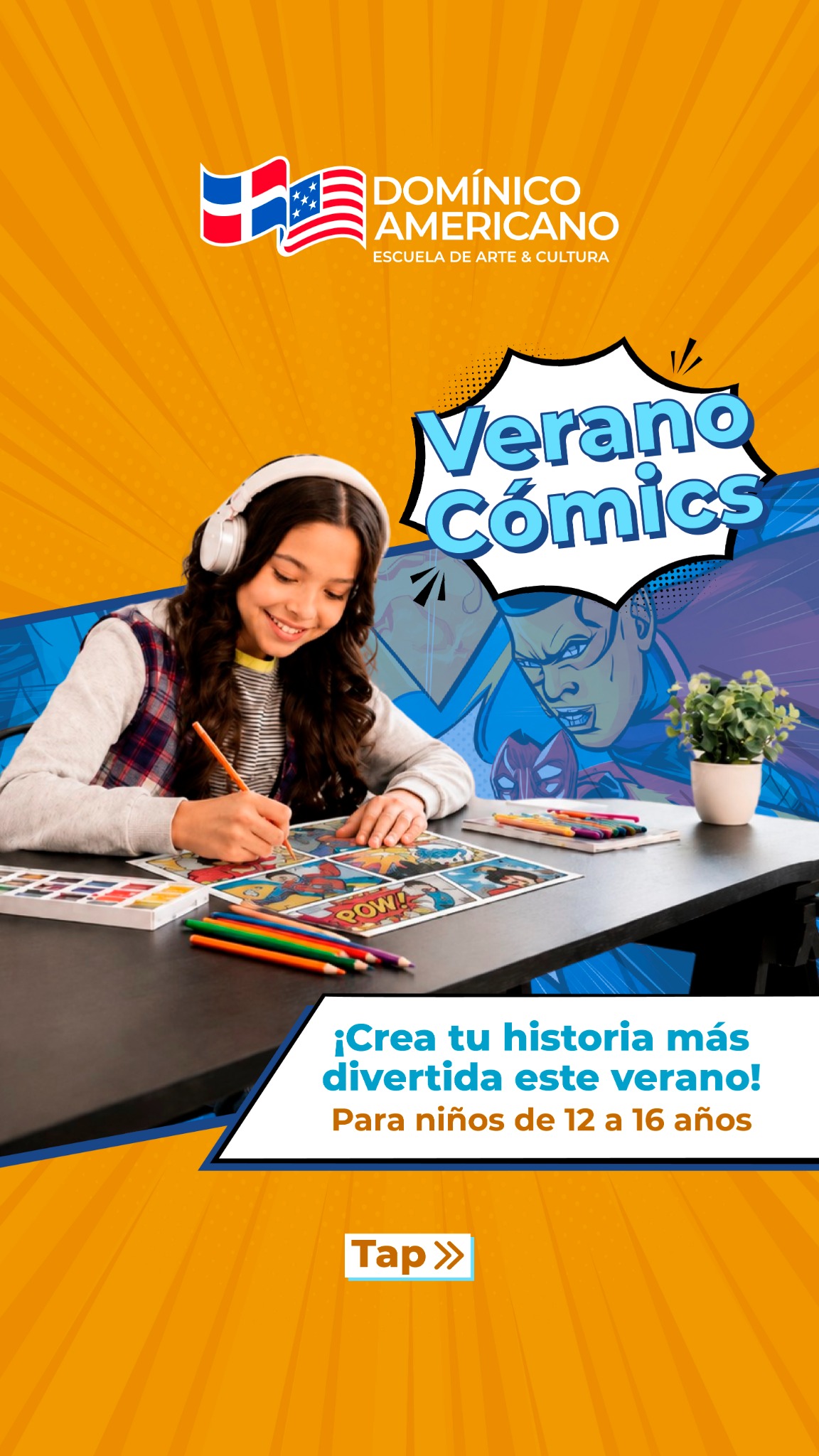 Domínico Americano - Escuela de Arte y Cultura Facebook ad from May 19, 2026