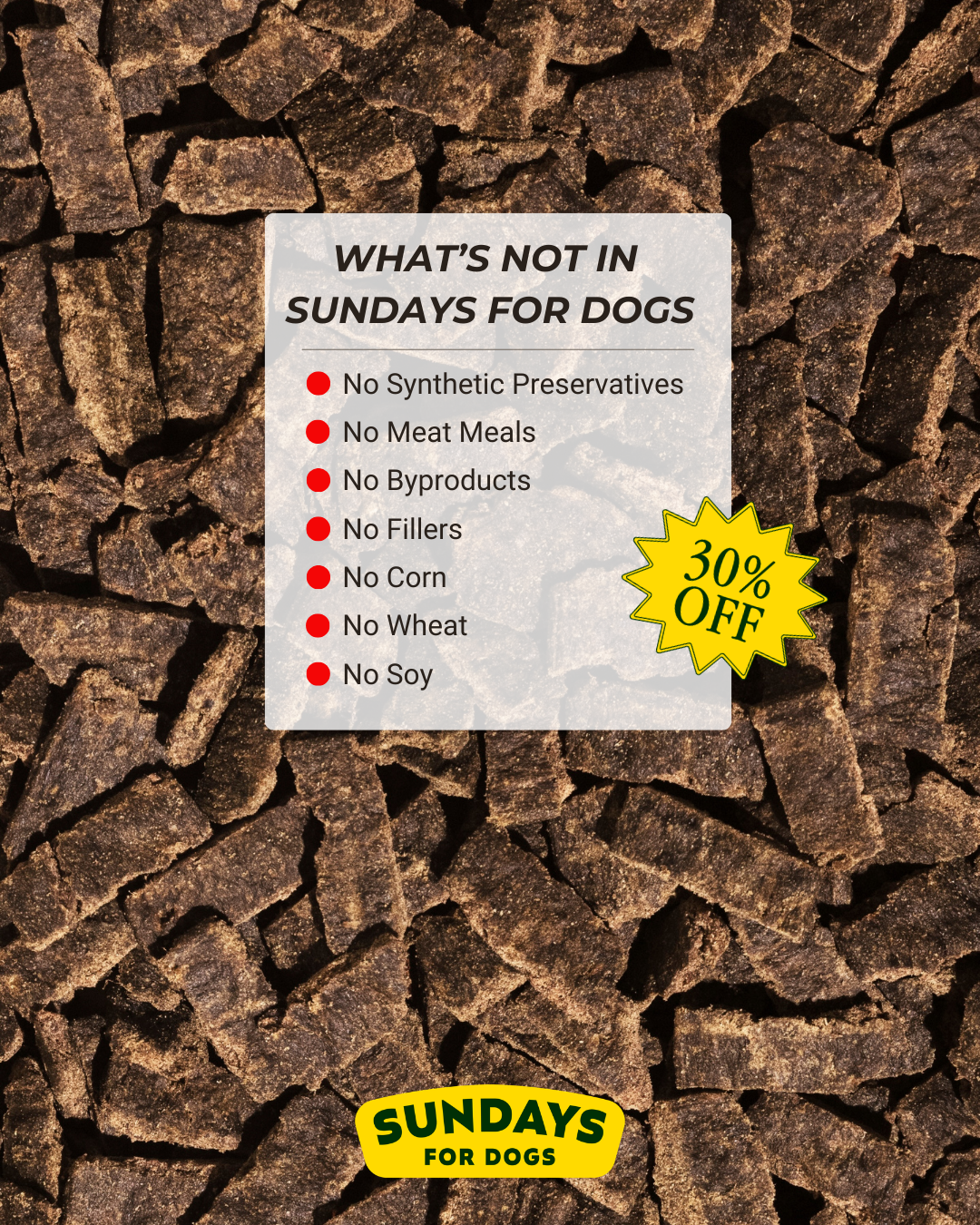 Sundays Facebook ad