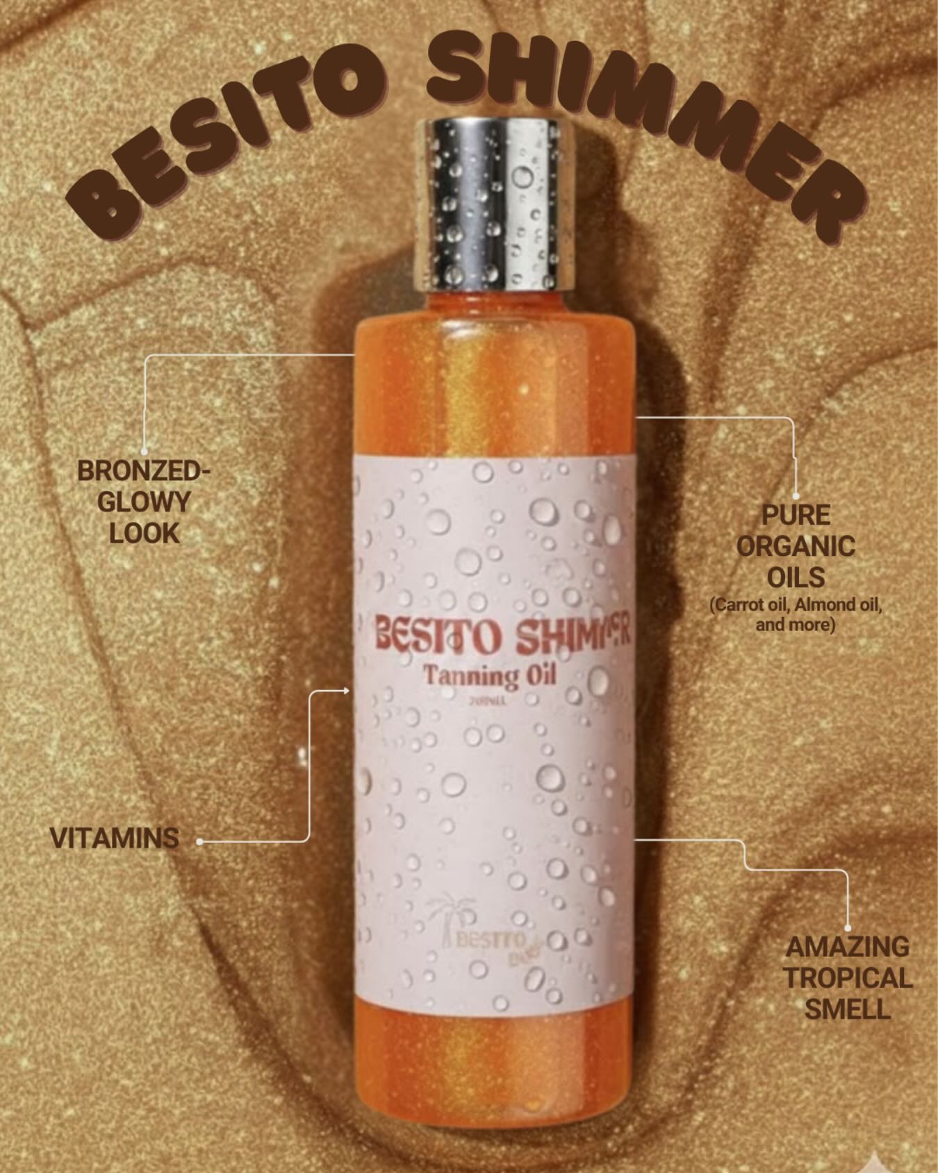 besitobody Facebook ad: Golden hour طول اليوم With Besito Shimmer tanning…