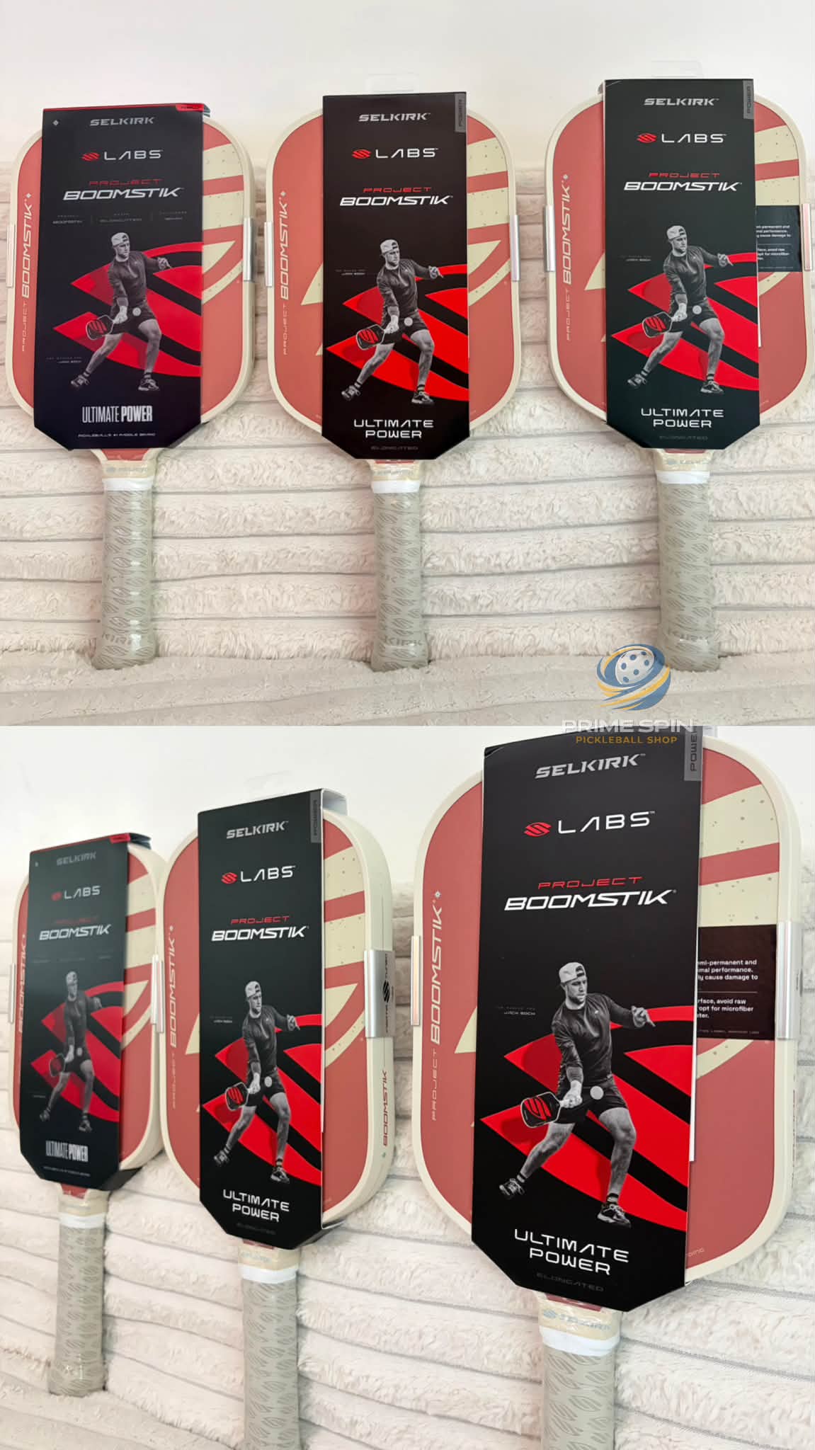 PrimeSpin Pickleball Shop Facebook ad: AVAILABLE ONHAND!