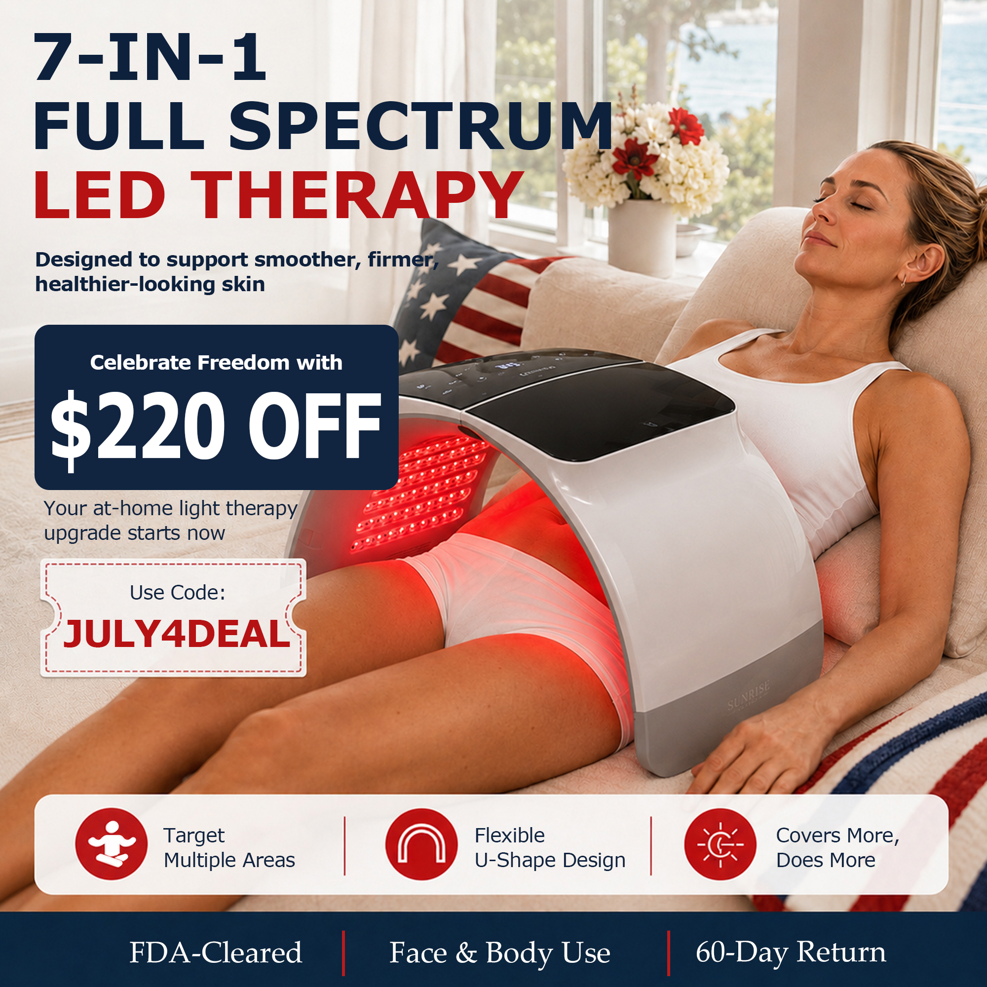 Swirise Global Facebook ad: 4th of July Flash Sale-Only $161 Today