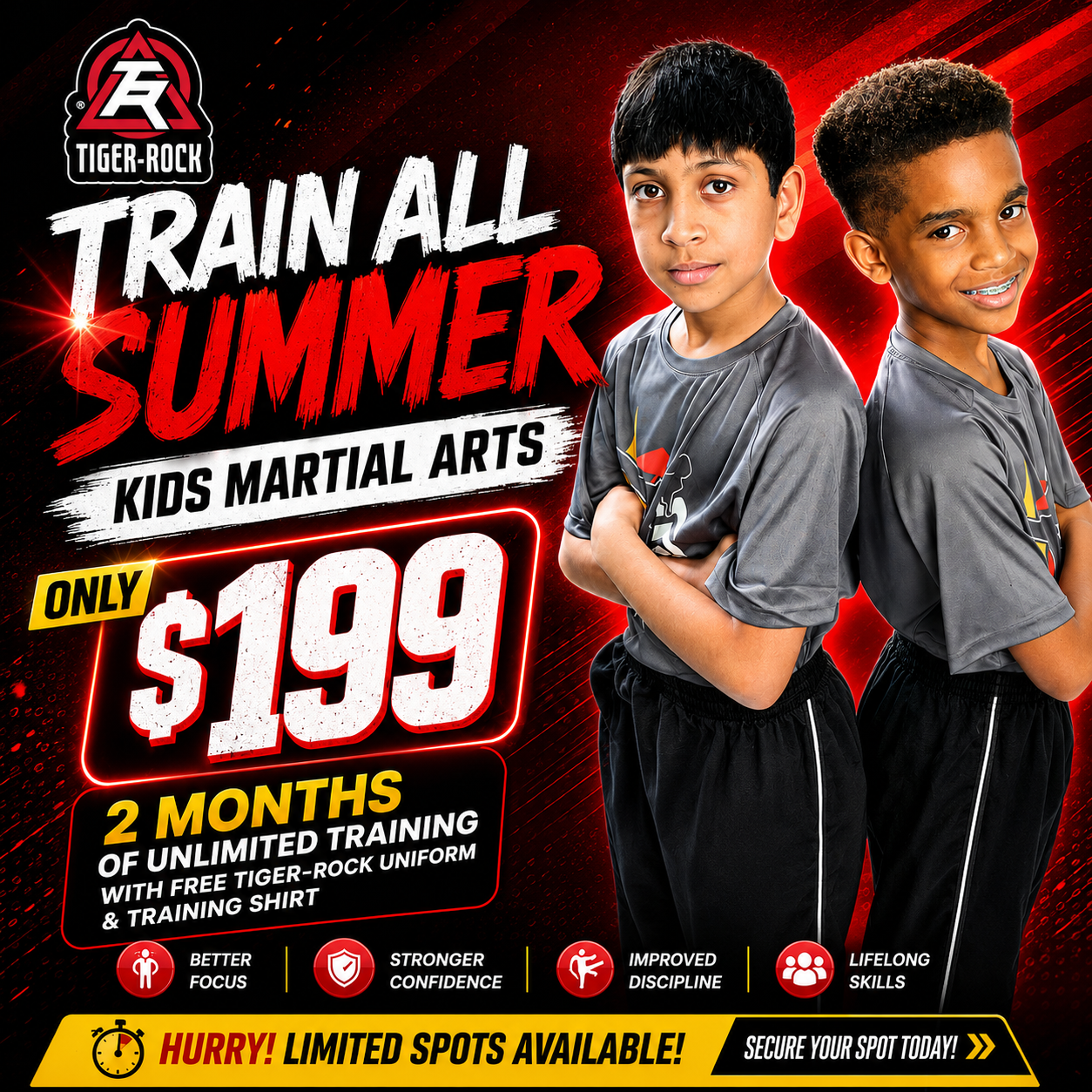 Tiger Rock Martial Arts of Katy South Facebook ad