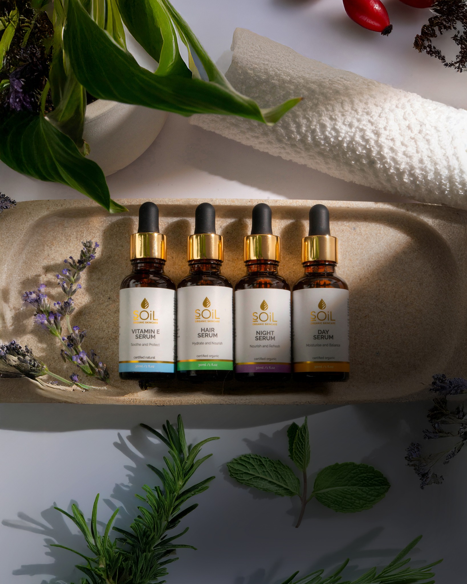 SOiL Organic Skincare Facebook ad from Mar 12, 2026