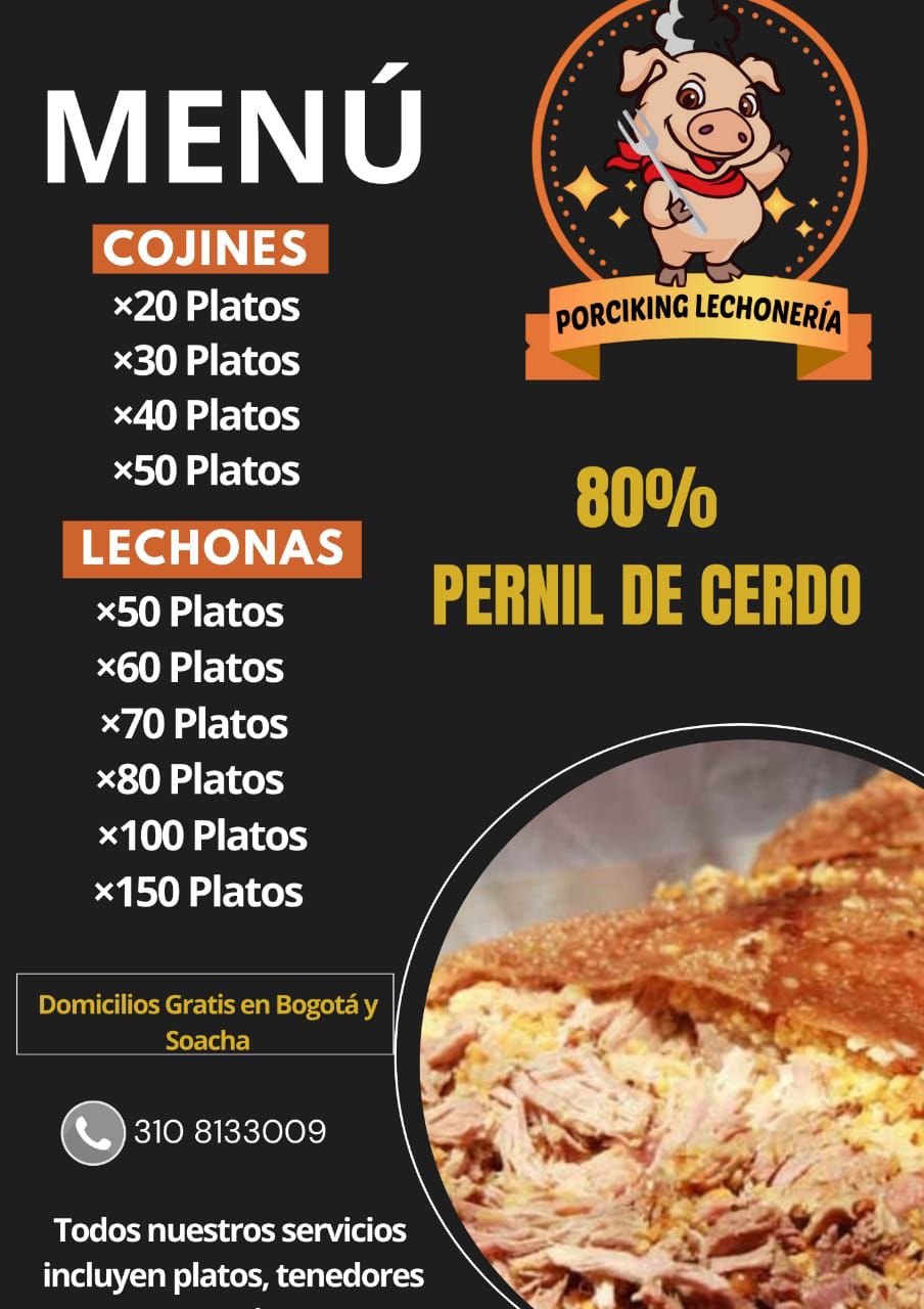 Porciking - Lechonería Facebook ad: La Mejor Lechona De Bogota Especial Para Cualquier…