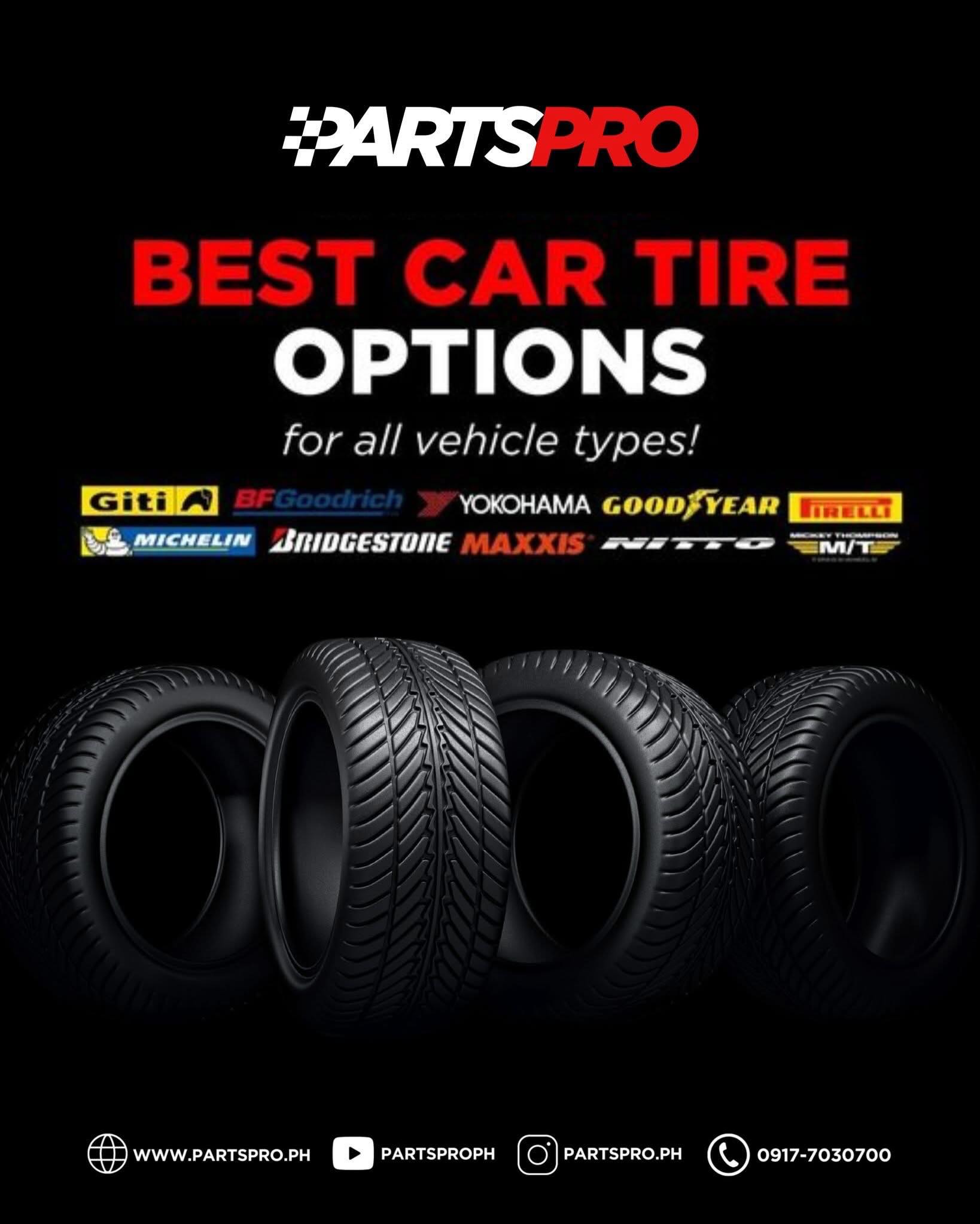 PartsPro Facebook ad: NEED new tires?