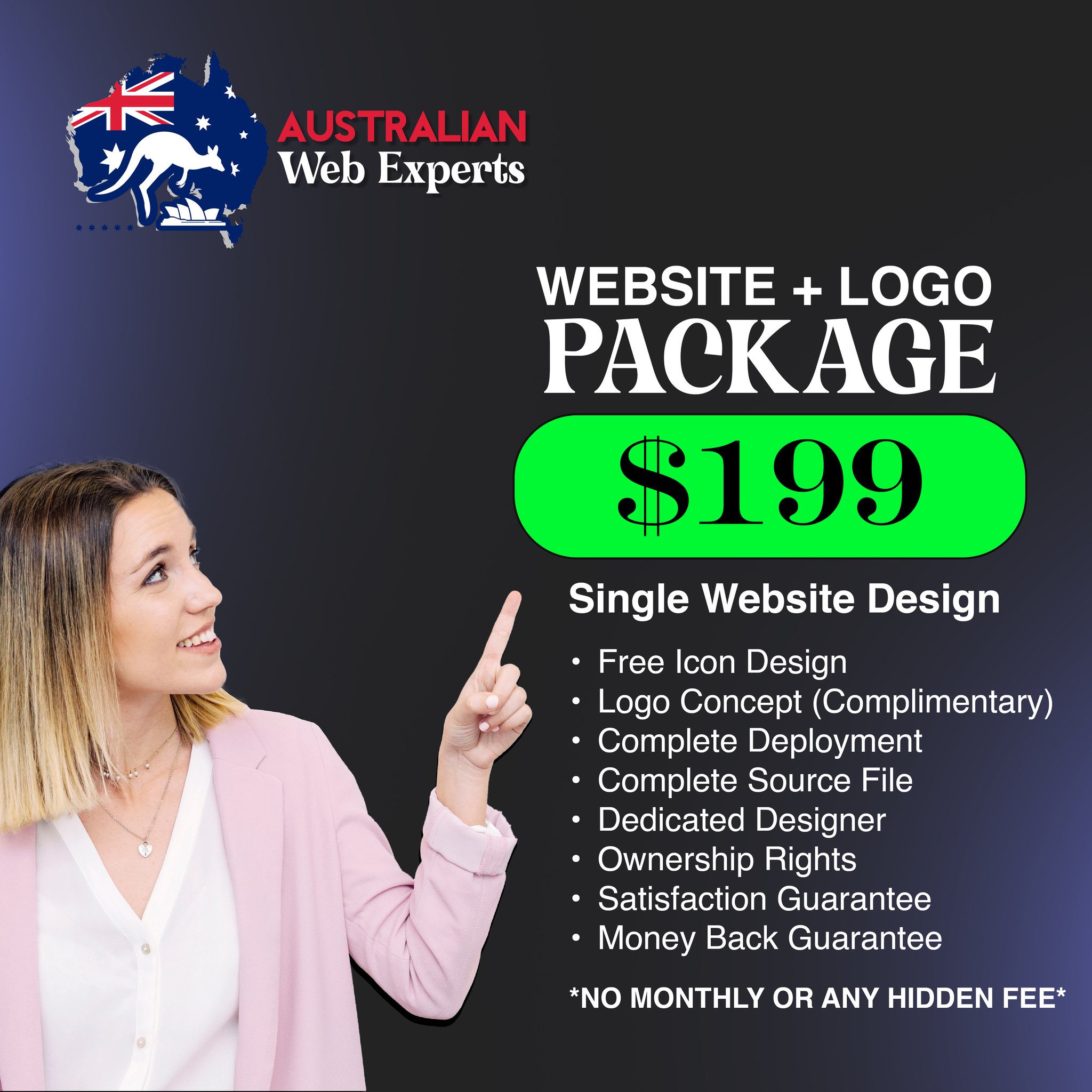 Australian Web Haus PTY LTD Facebook ad: LIMITED-TIME OFFER!