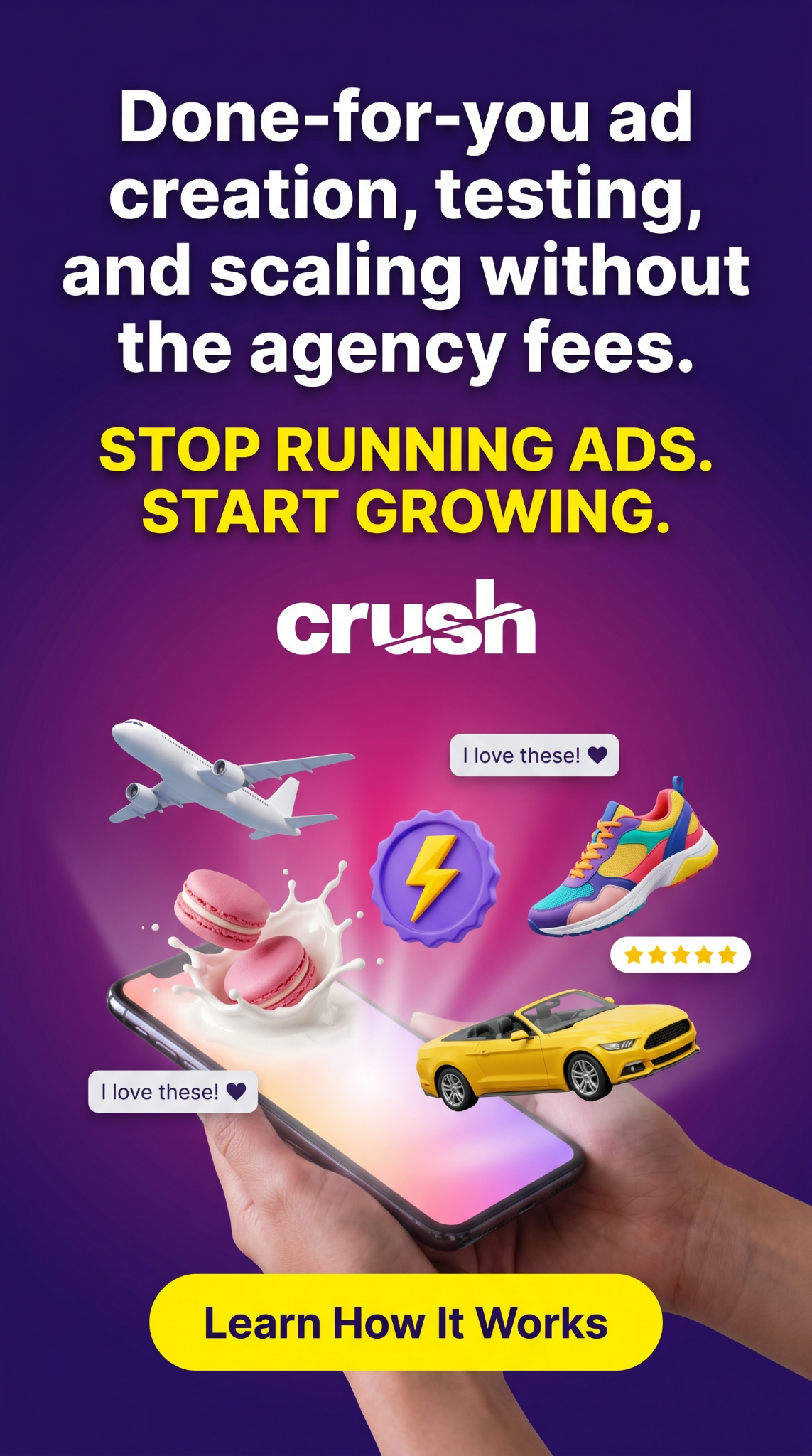 trycrush.ai Facebook ad