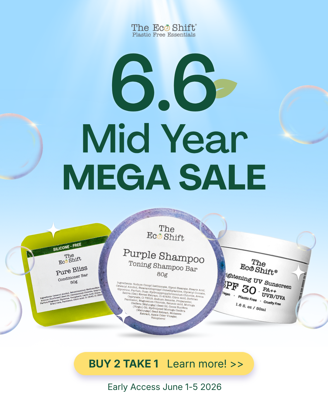 The Eco Shift Facebook ad: STOCK-UP DAY IS HERE