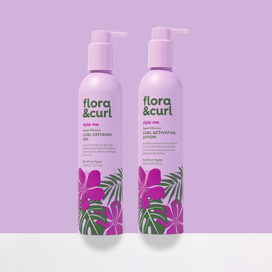 Flora & Curl Haircare Facebook ad