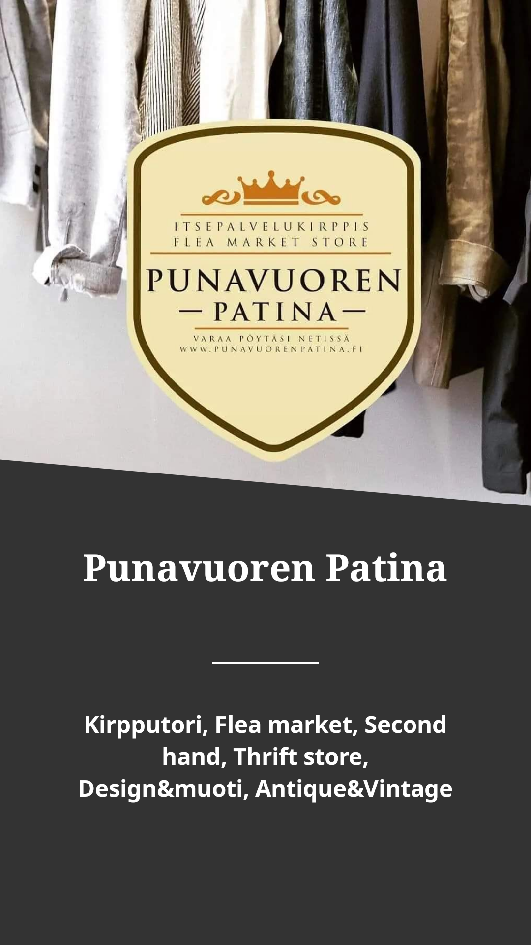 Punavuoren Patina Facebook ad from Jan 25, 2023