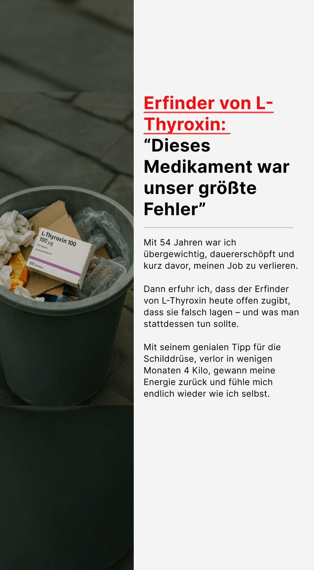 Mission Schilddrüse Facebook ad