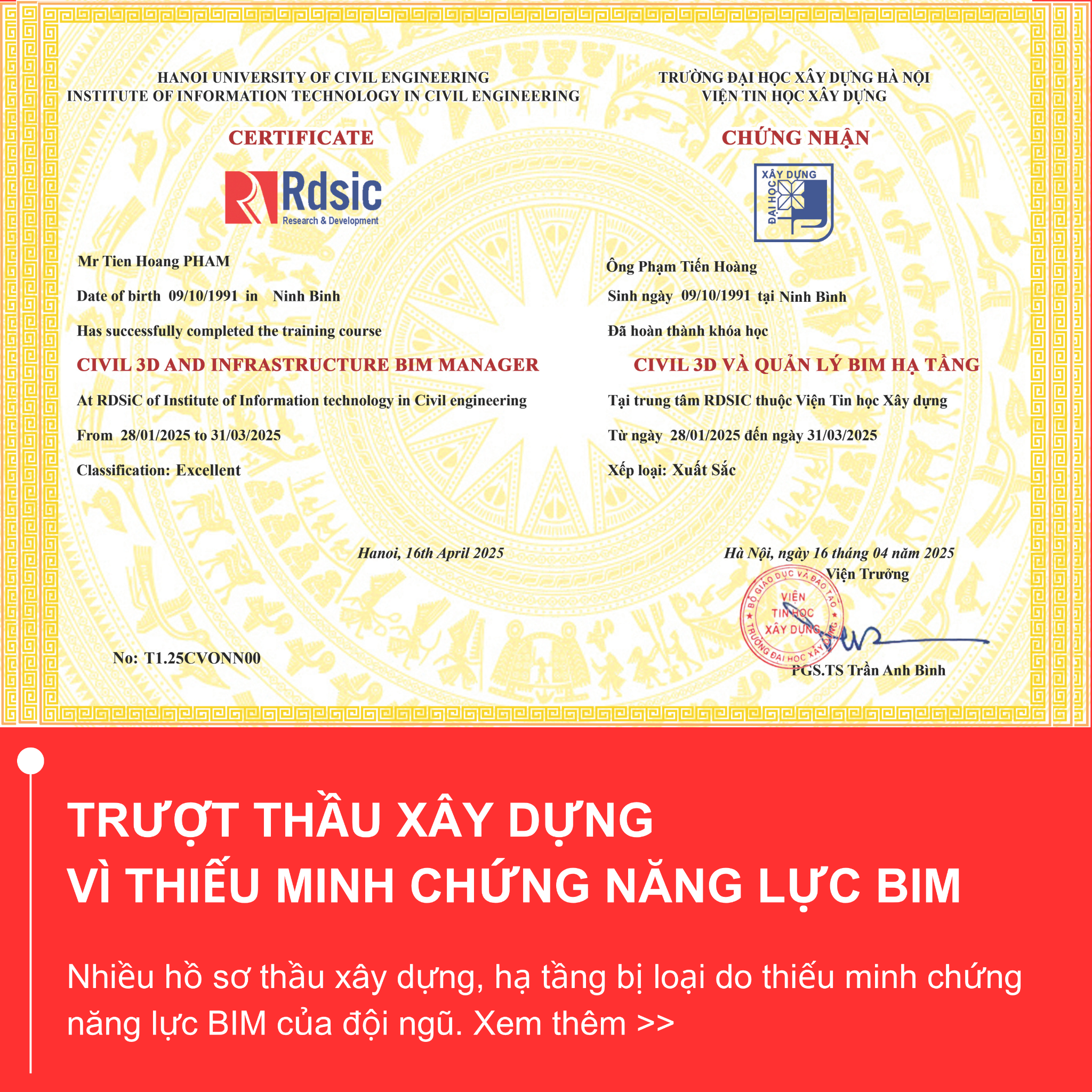 RDSIC - Viện Tin Học Xây Dựng Facebook ad