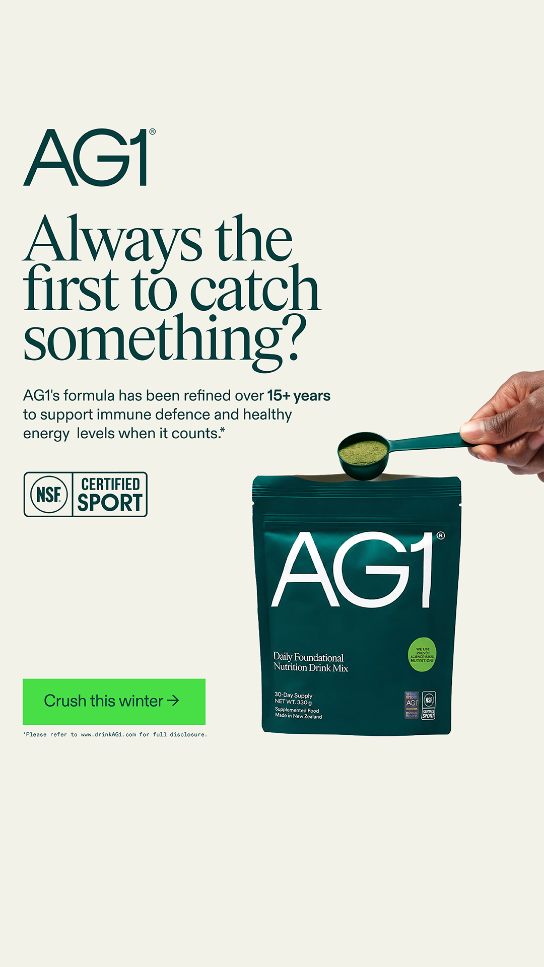 AG1 by Athletic Greens Facebook ad