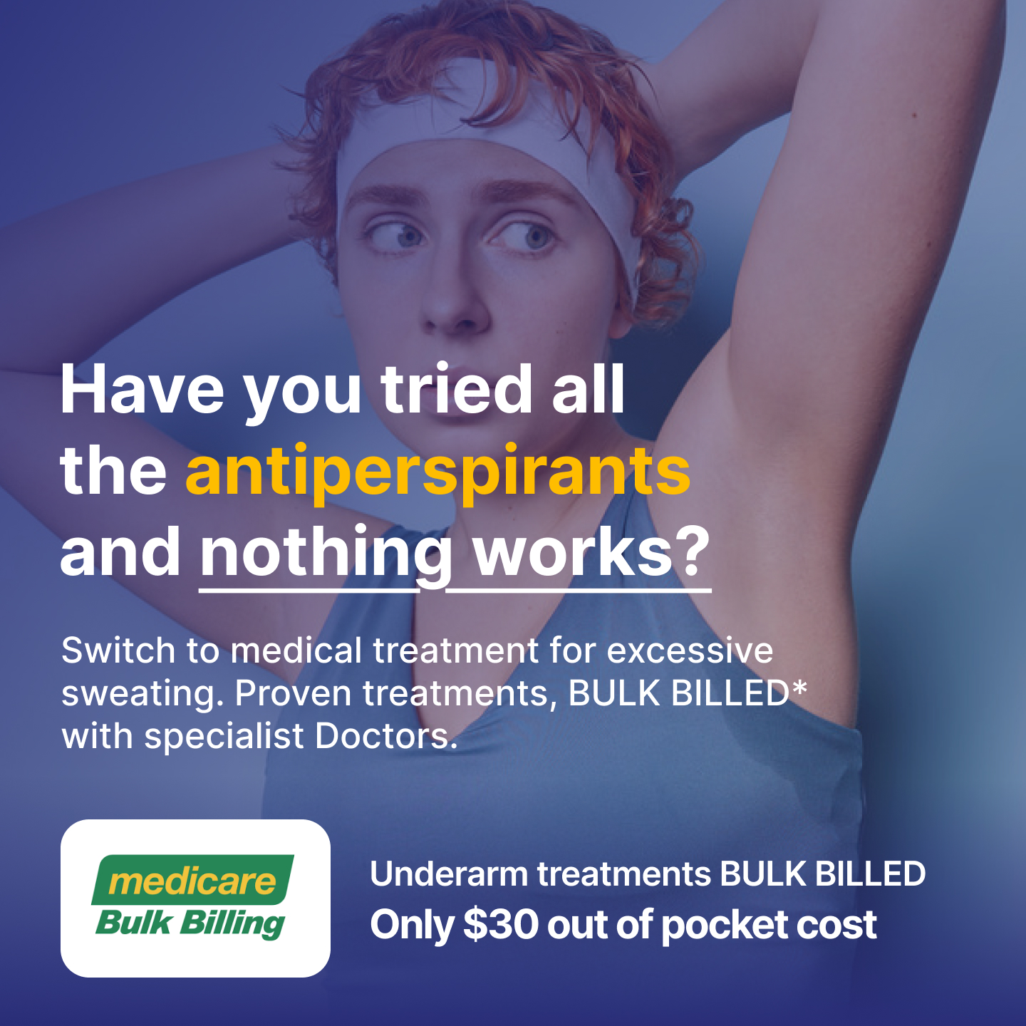 Sweat Clinics Australia Facebook ad