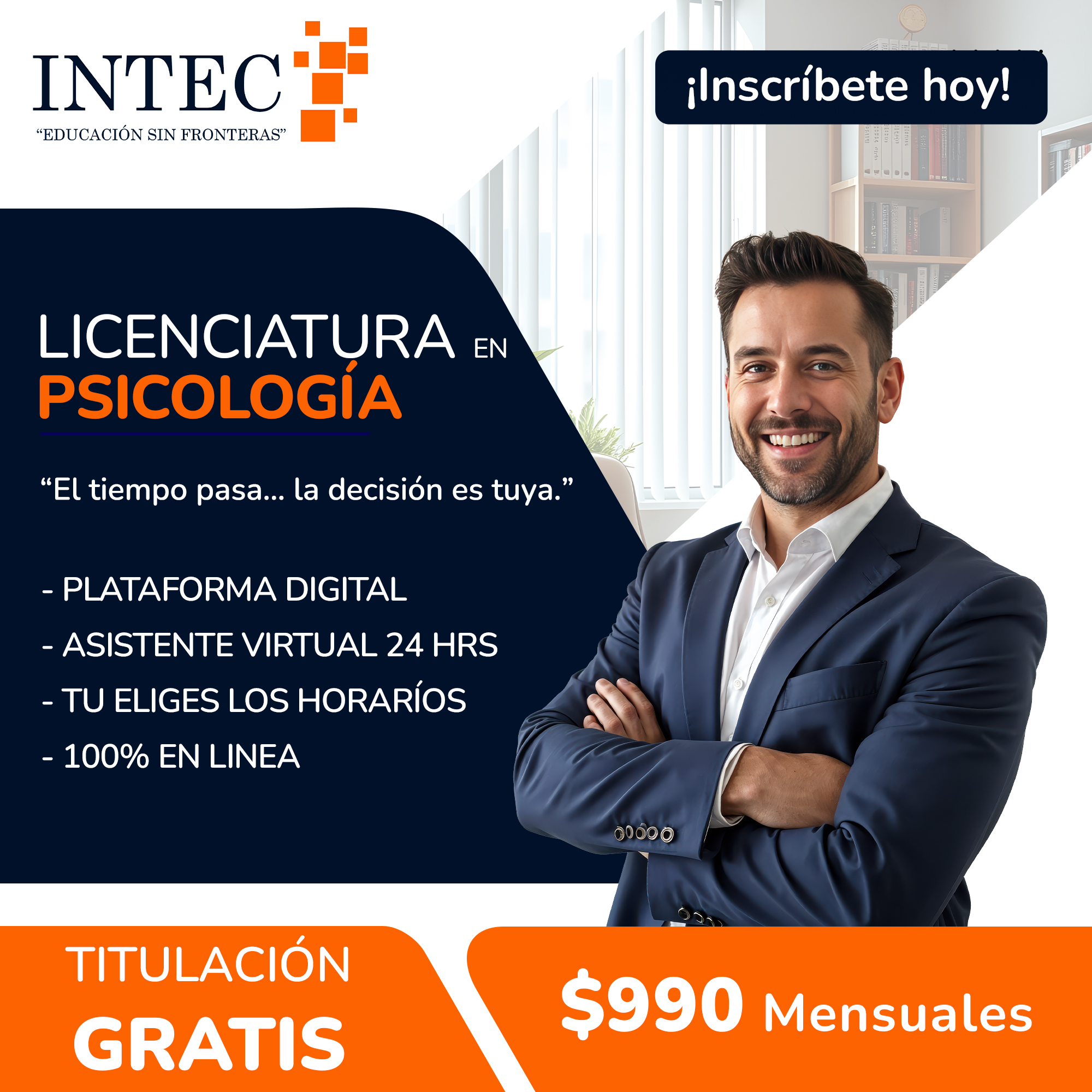 INTEC Instituto Especializado En Capacitación Facebook ad: Lic. En Psicología