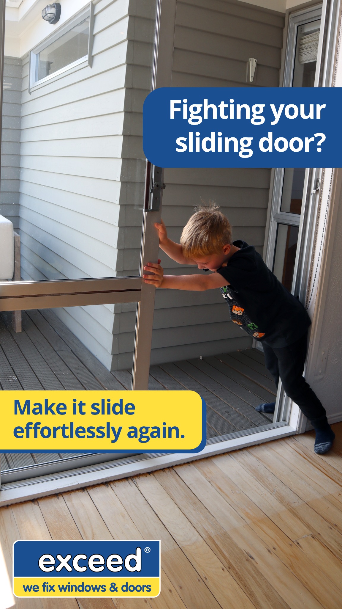 Exceed - we fix windows & doors Facebook ad